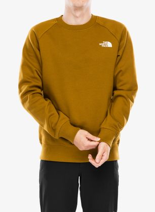 Суичър без качулка The North Face Raglan Redbox Crew - moss green