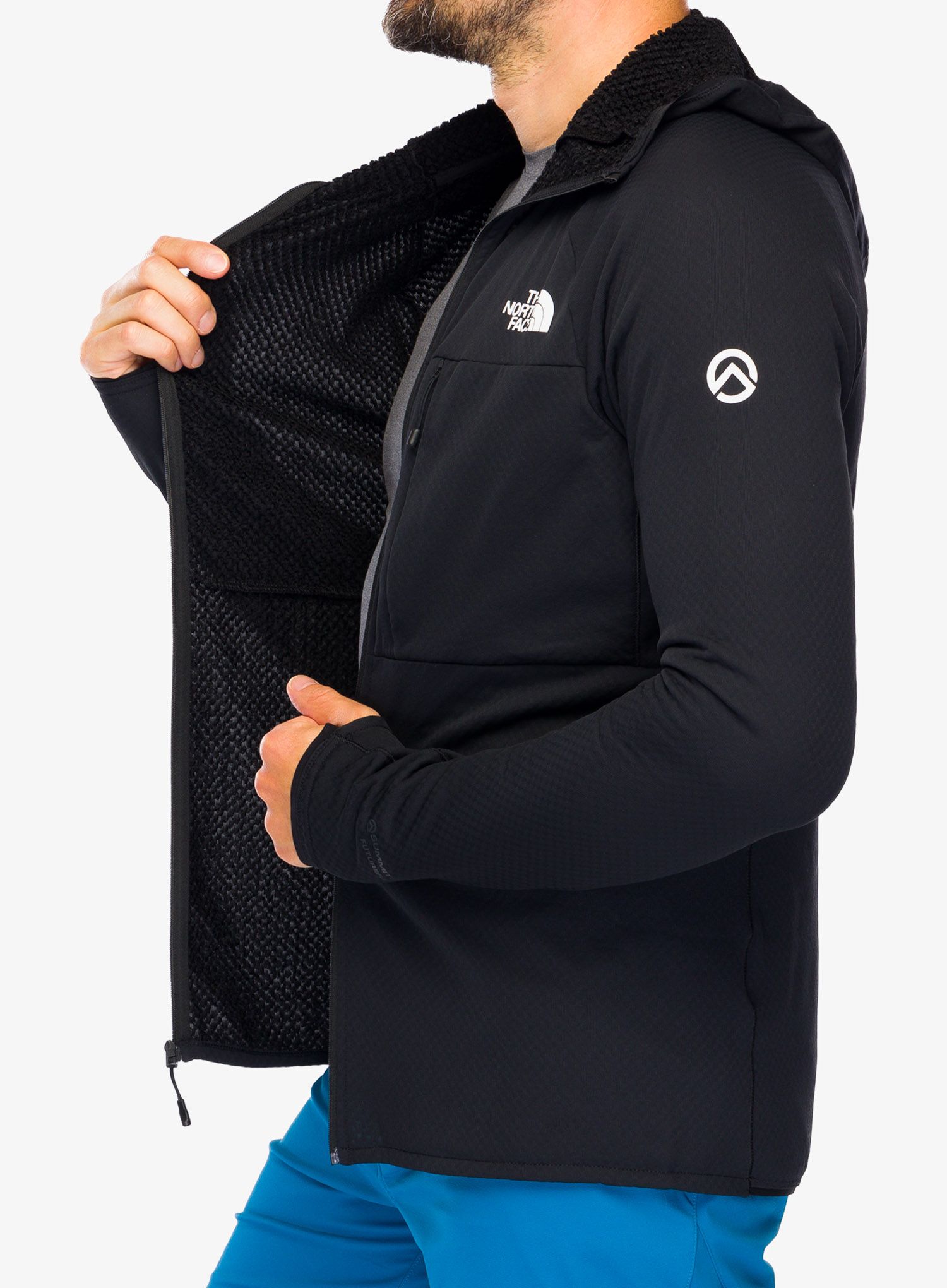 Поларен суичър The North Face Summit Futurefleece FZ Hoodie - black