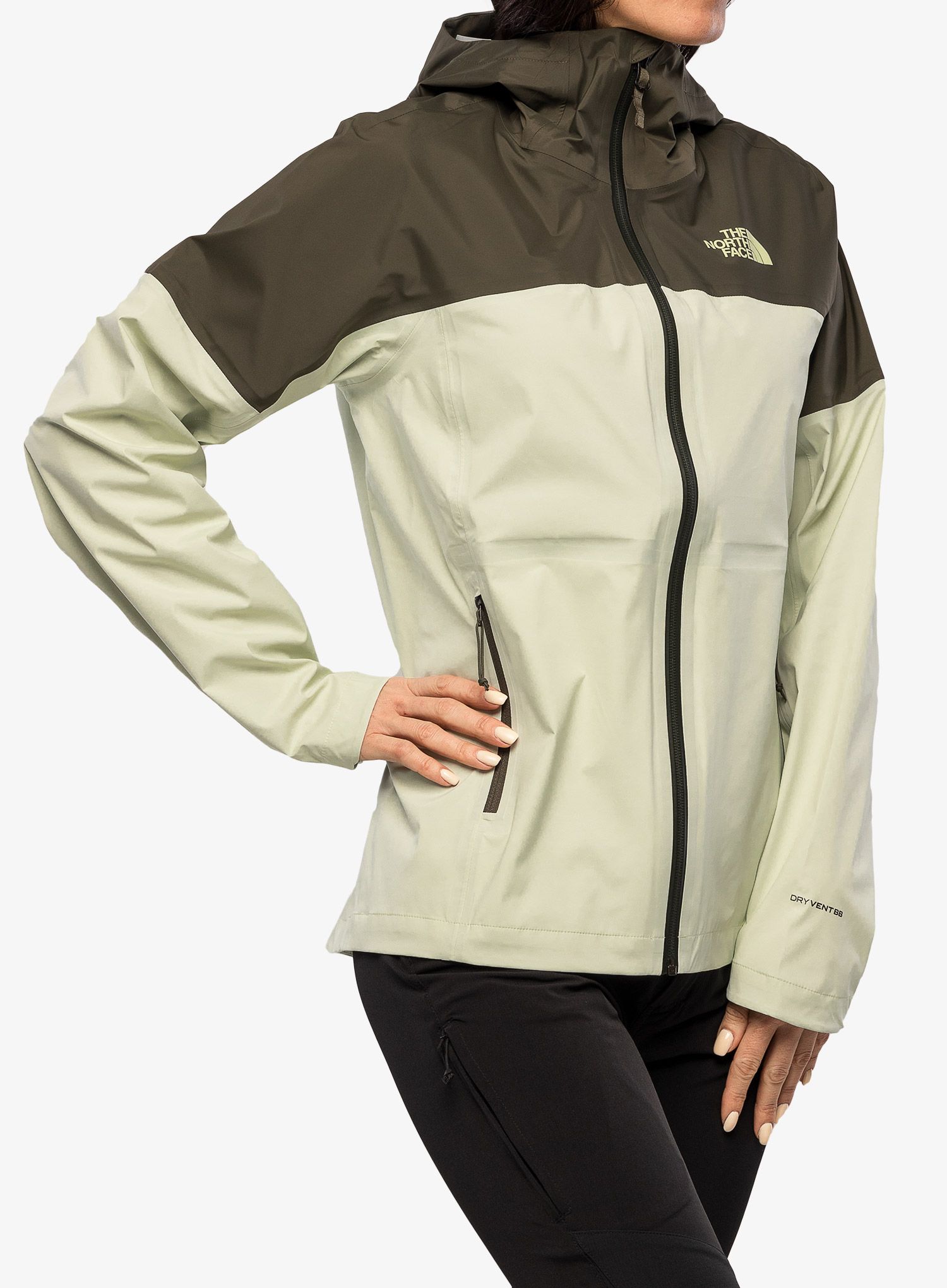 Дамско яке за планина The North Face West Basin DryVent Jacket - lime/green