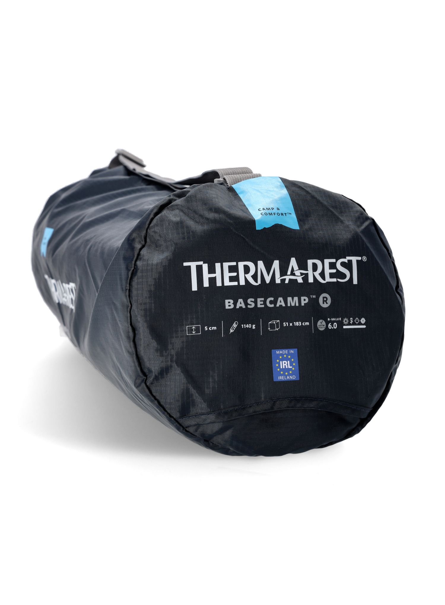Самонадуваема постелка Therm a Rest Base Camp Regular - poseidon blue