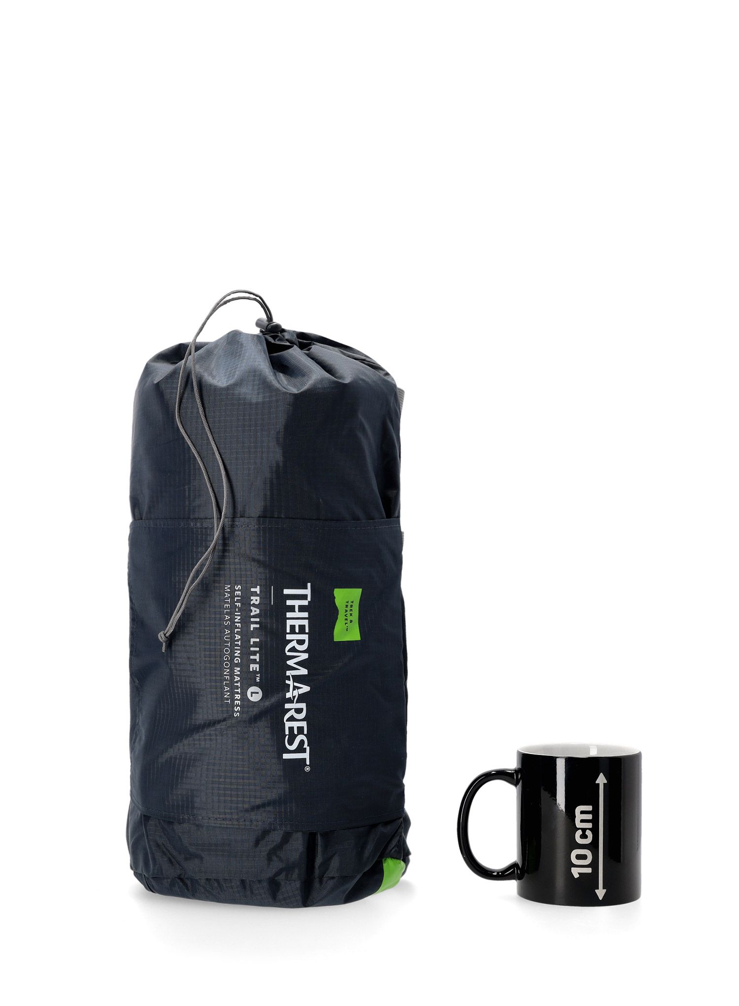 Самонадуваема постелка Therm a Rest Trail Lite Large - trooper gray
