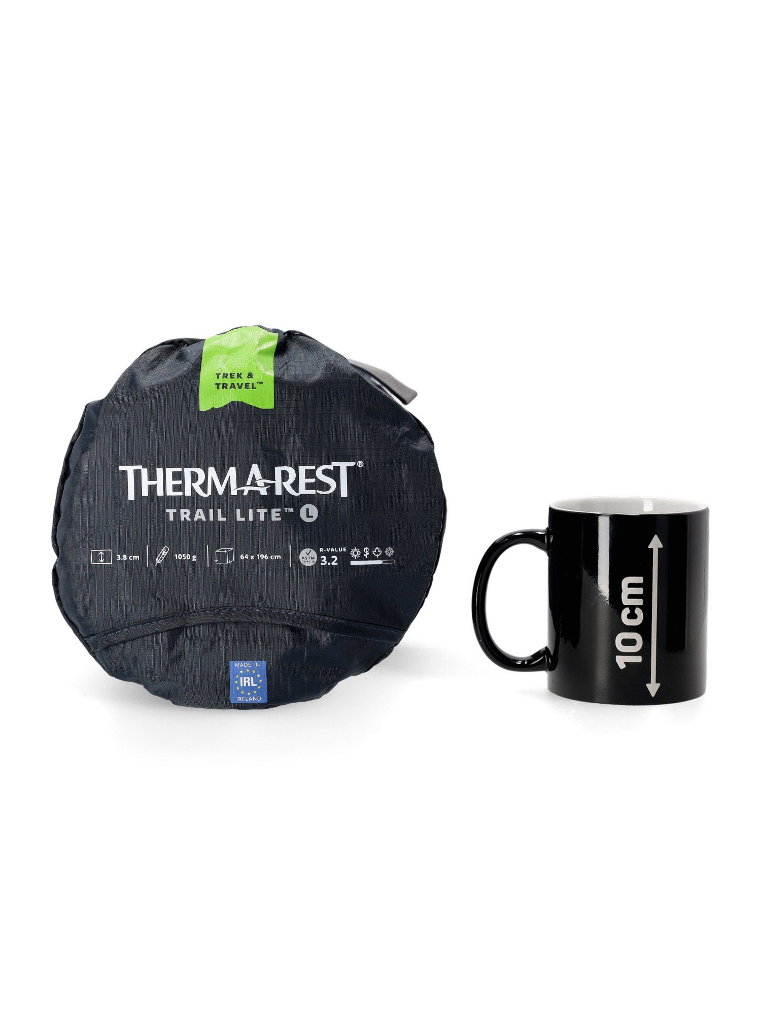 Самонадуваема постелка Therm a Rest Trail Lite Large - trooper gray