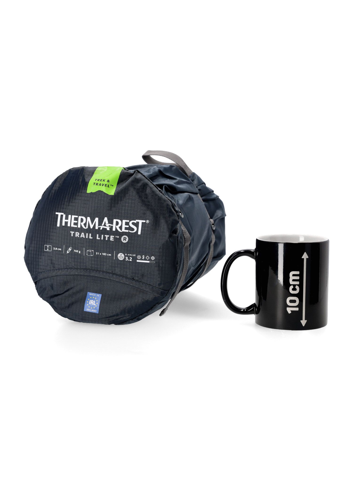 Самонадуваема постелка Therm a Rest Trail Lite Regular - trooper gray