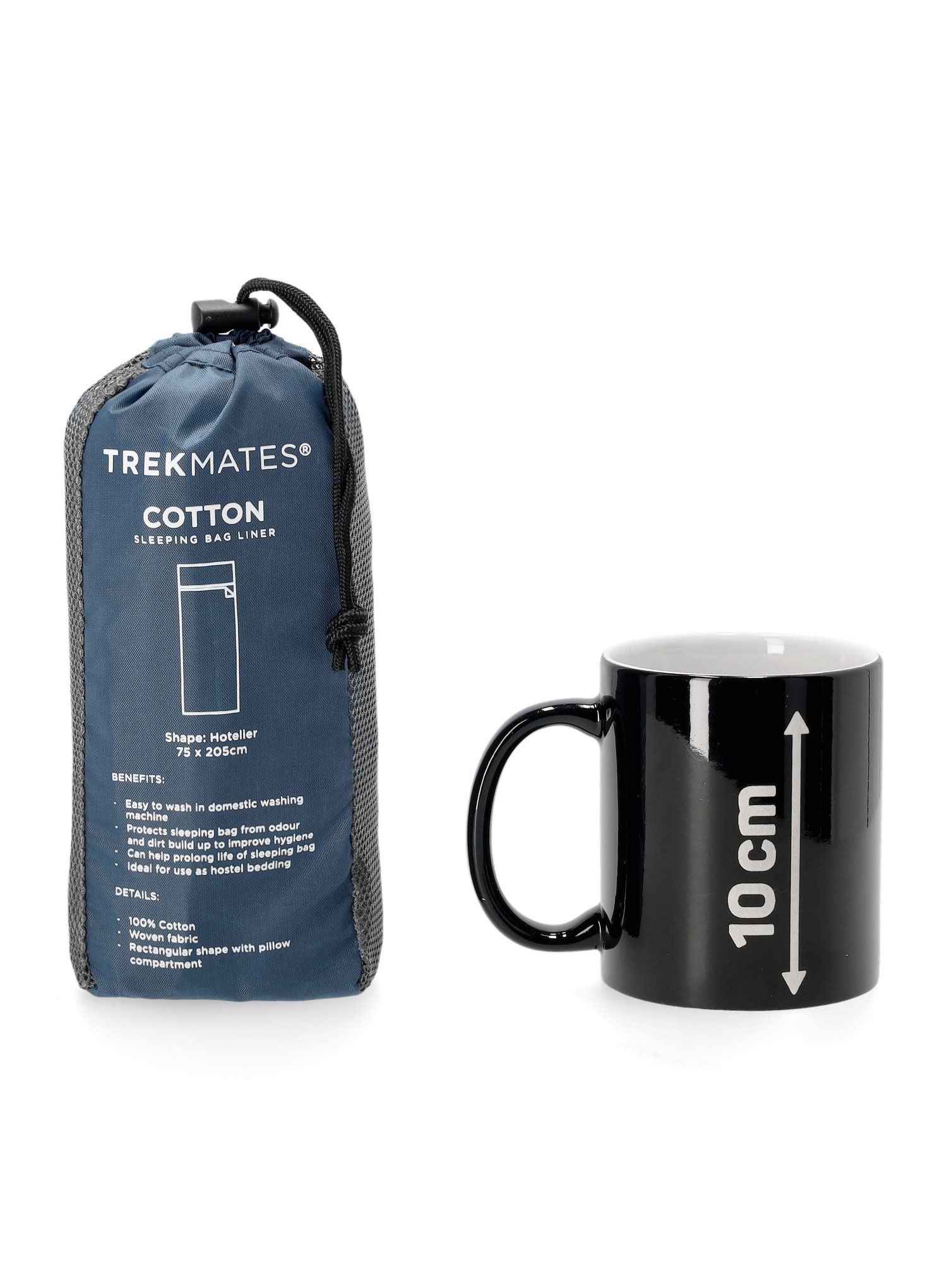 Чаршаф за спален чувал Trekmates Cotton Sleeping Bag Liner Hotelier - moonlight blue