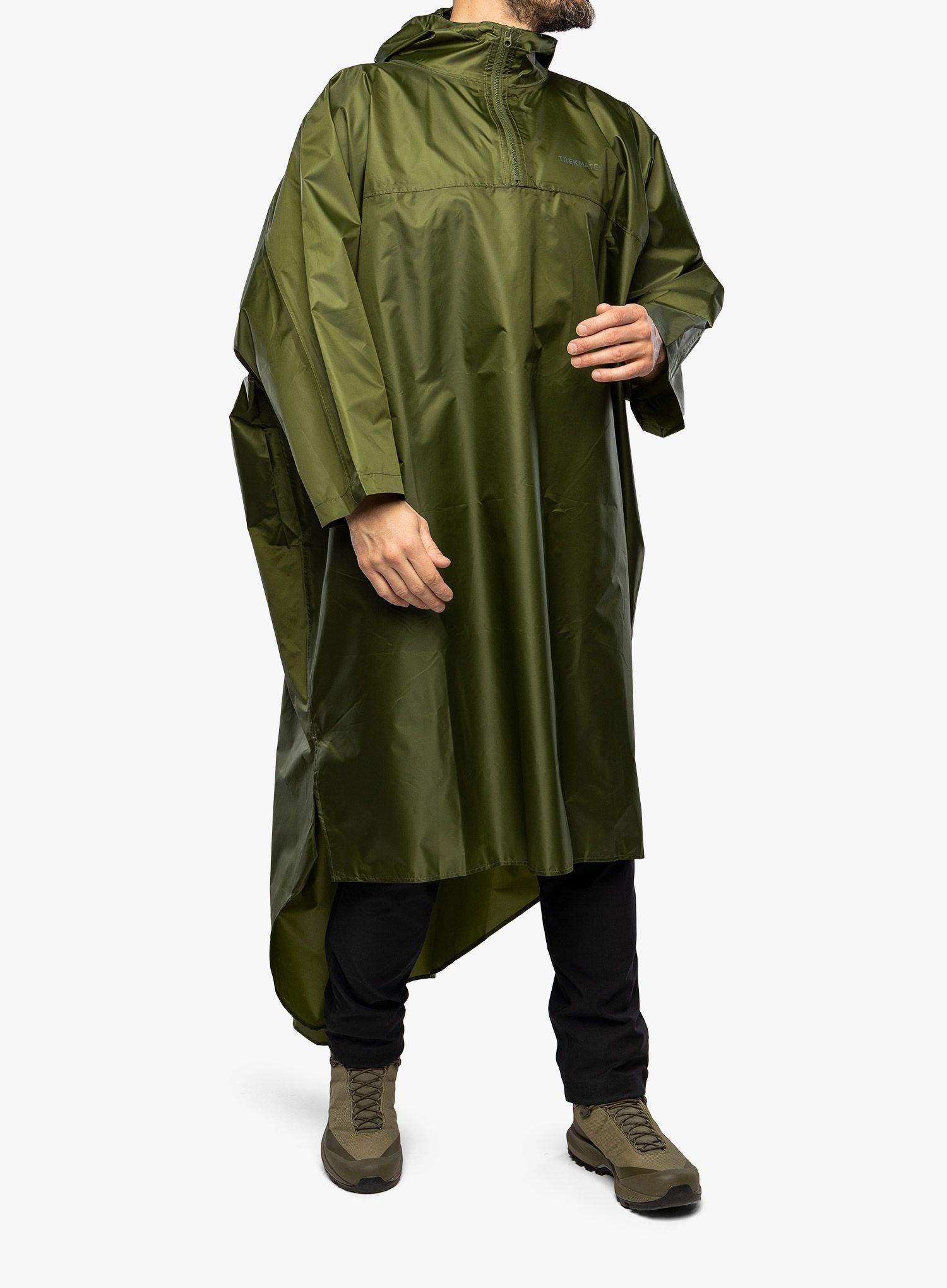 Туристическа пелерина Trekmates Deluxe Poncho - chive