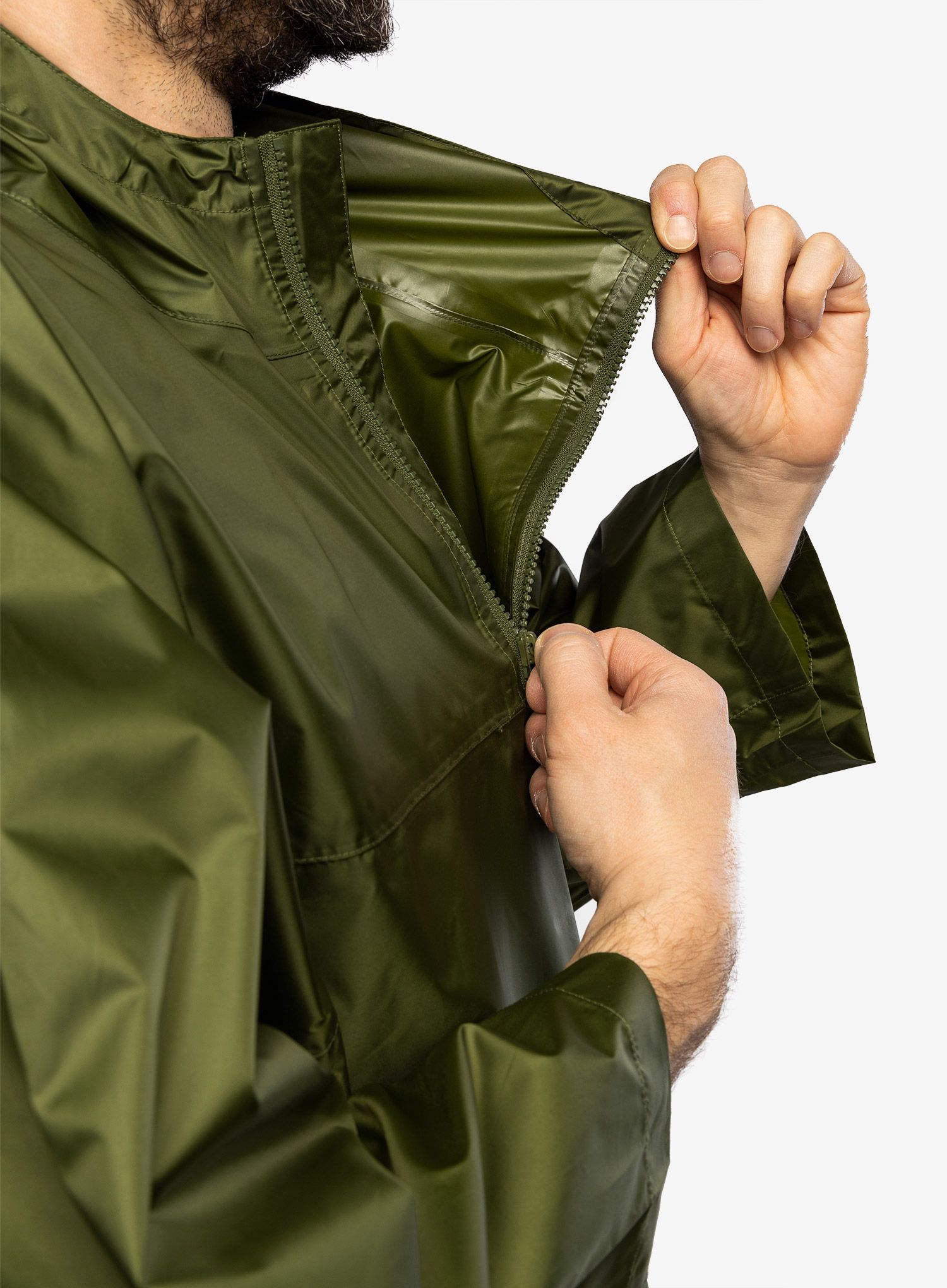 Туристическа пелерина Trekmates Deluxe Poncho - chive
