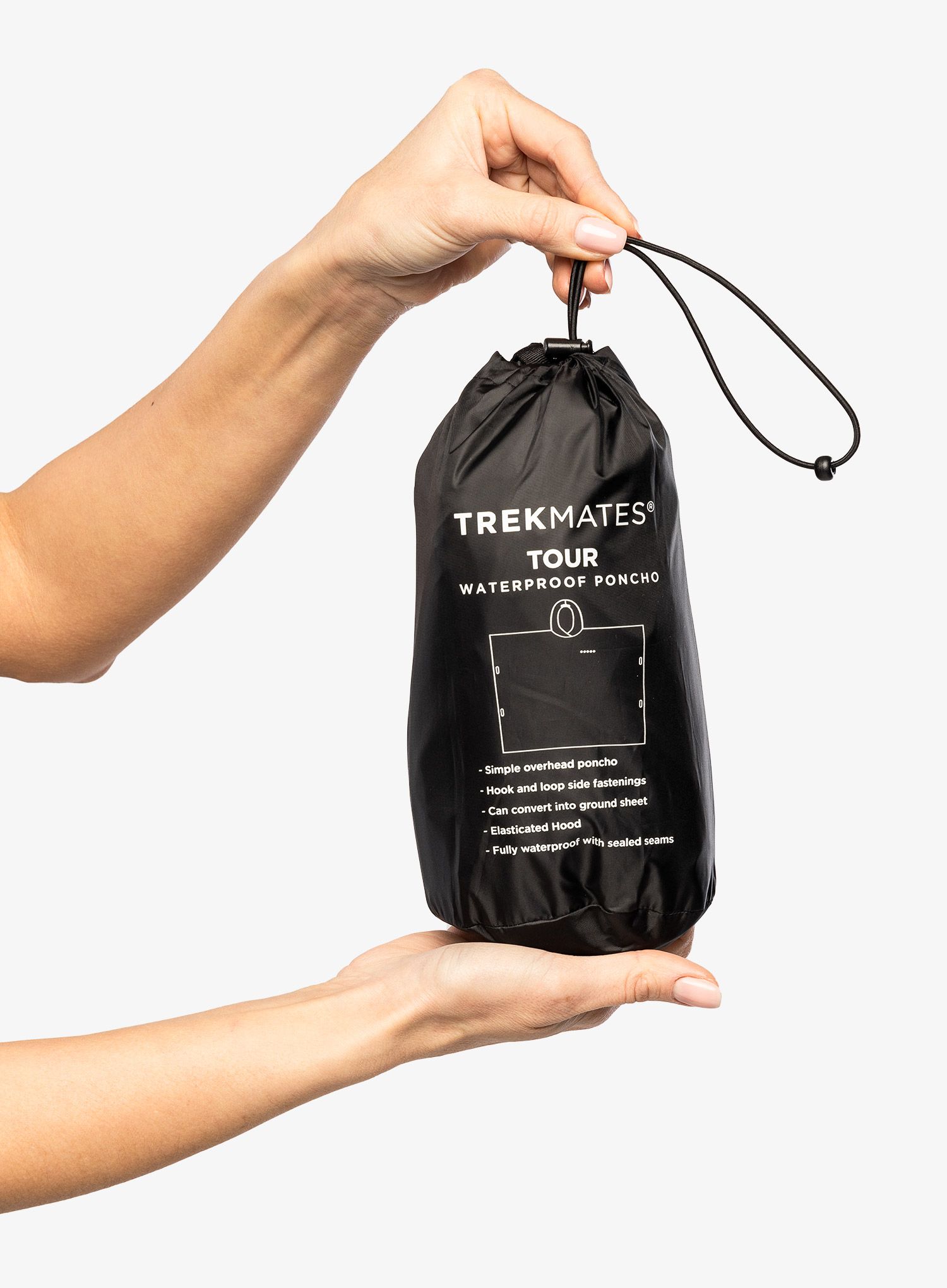 Туристическа пелерина Trekmates Tour Poncho - black