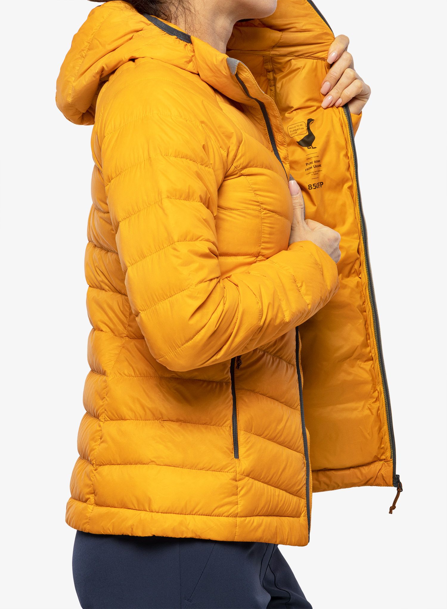 Дамско пухено яке Turbat Trek Pro - cheddar orange