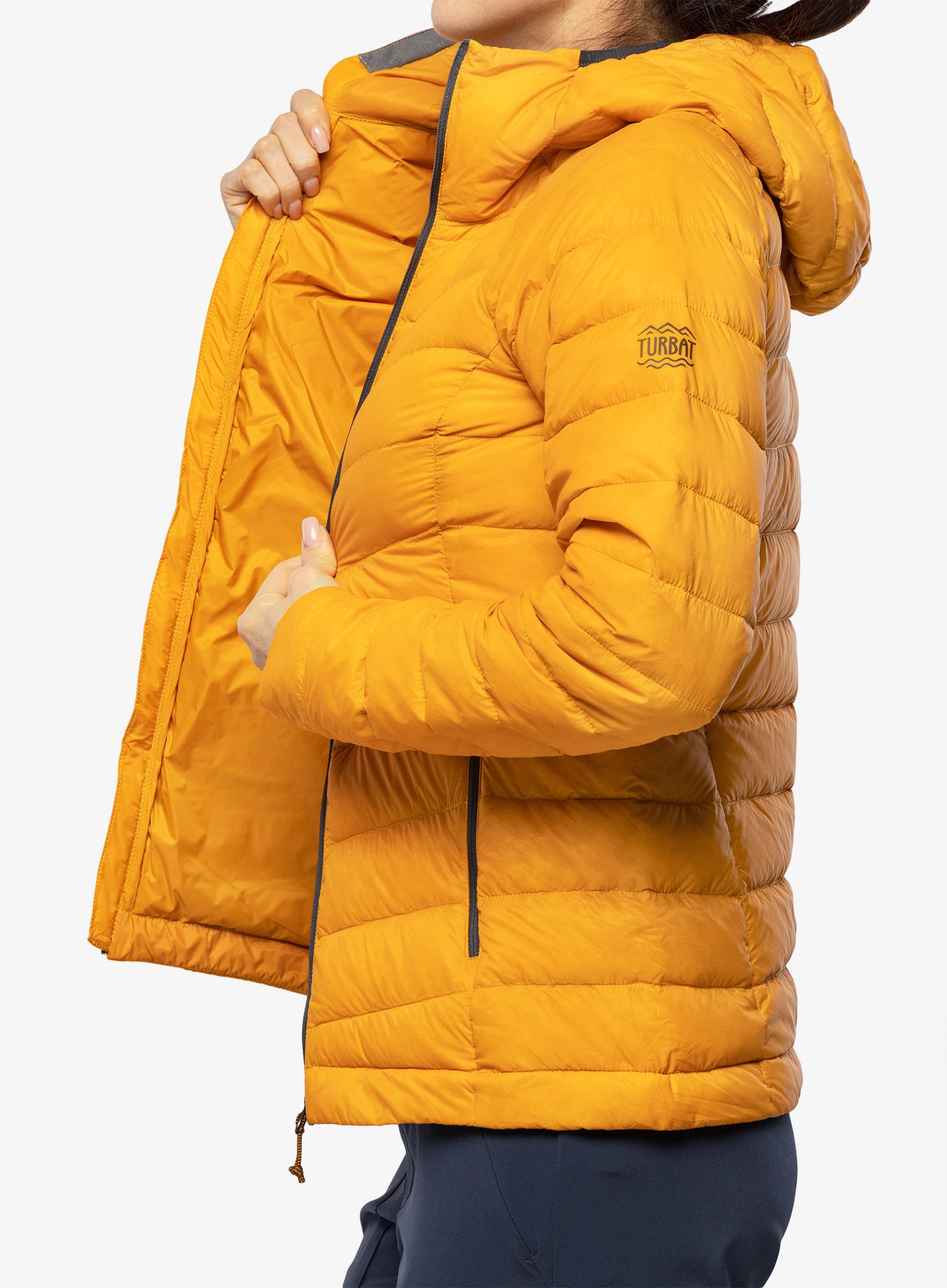 Дамско пухено яке Turbat Trek Pro - cheddar orange