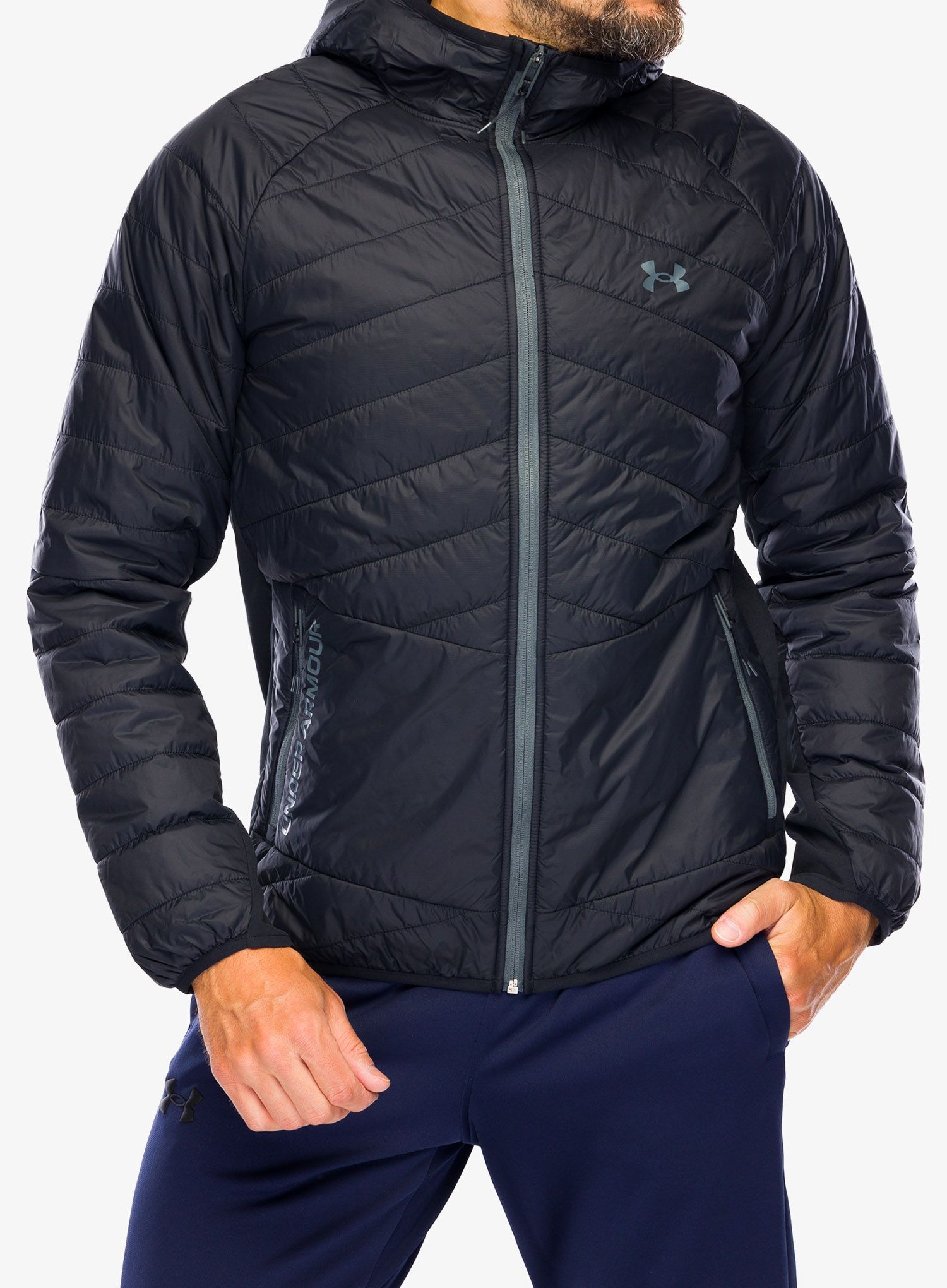 Under Armour UA Active Hybrid Jacket black black pitch gray