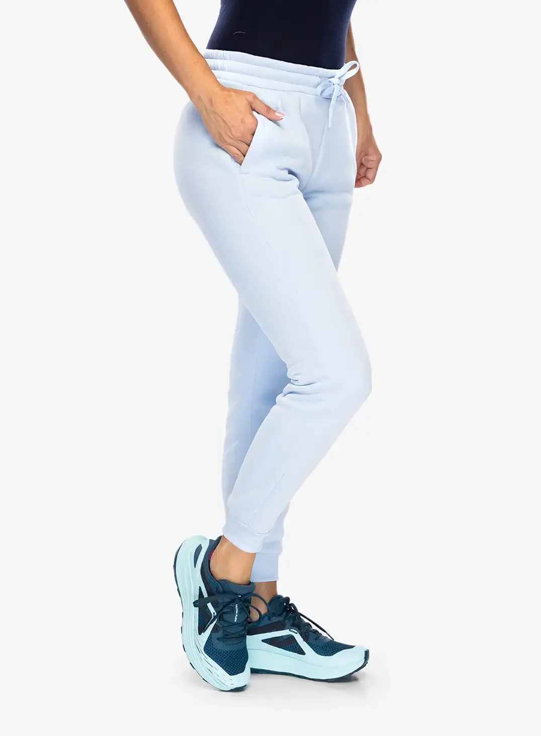 Дамски панталони Under Armour Armour Fleece Joggers - nimbus blue/black