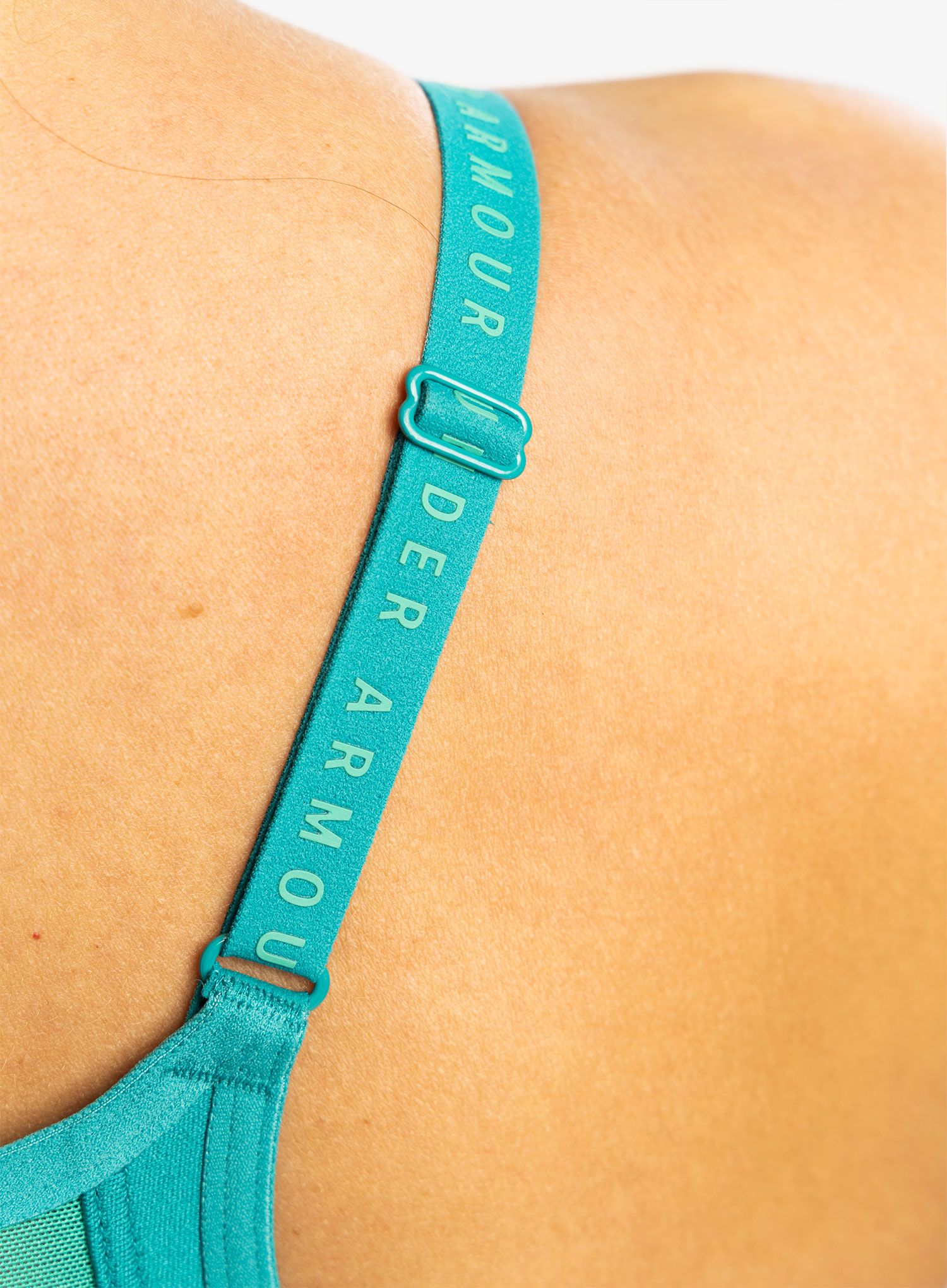 Спортно бюстие Under Armour Infinity Low Covered Sports Bra - coastal teal/birdie green