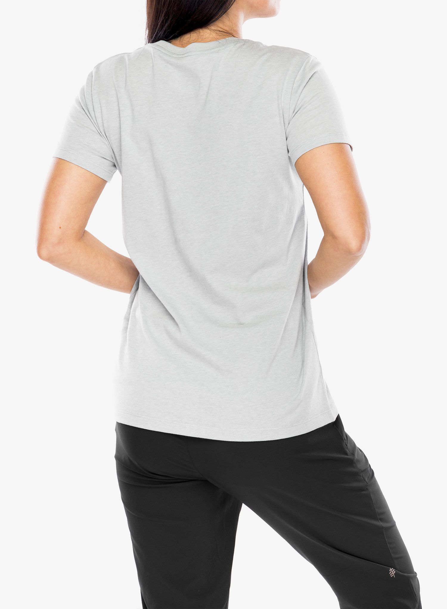 Дамска тениска Under Armour Live Sportstyle Graphic SSC - mod gray lt/jet gray