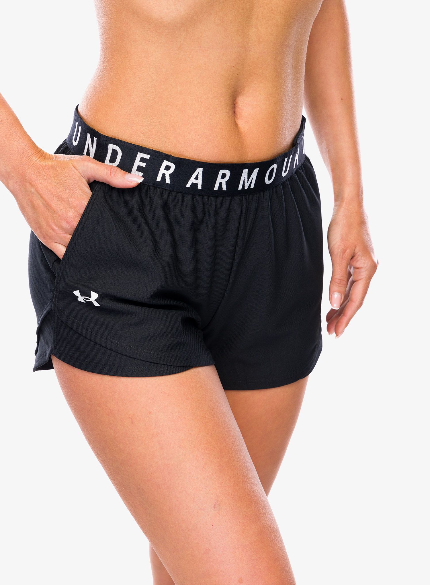 Дамски къси панталони Under Armour Play Up Shorts 3.0 - black/black/white