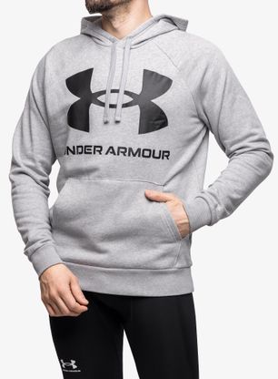 Суичър Under Armour Rival Fleece Big Logo HD - mod gray light heather/black