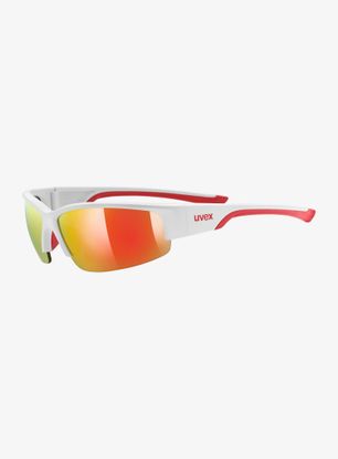 Слънчеви очила Uvex Sportstyle 215 - white matt red/mirror red