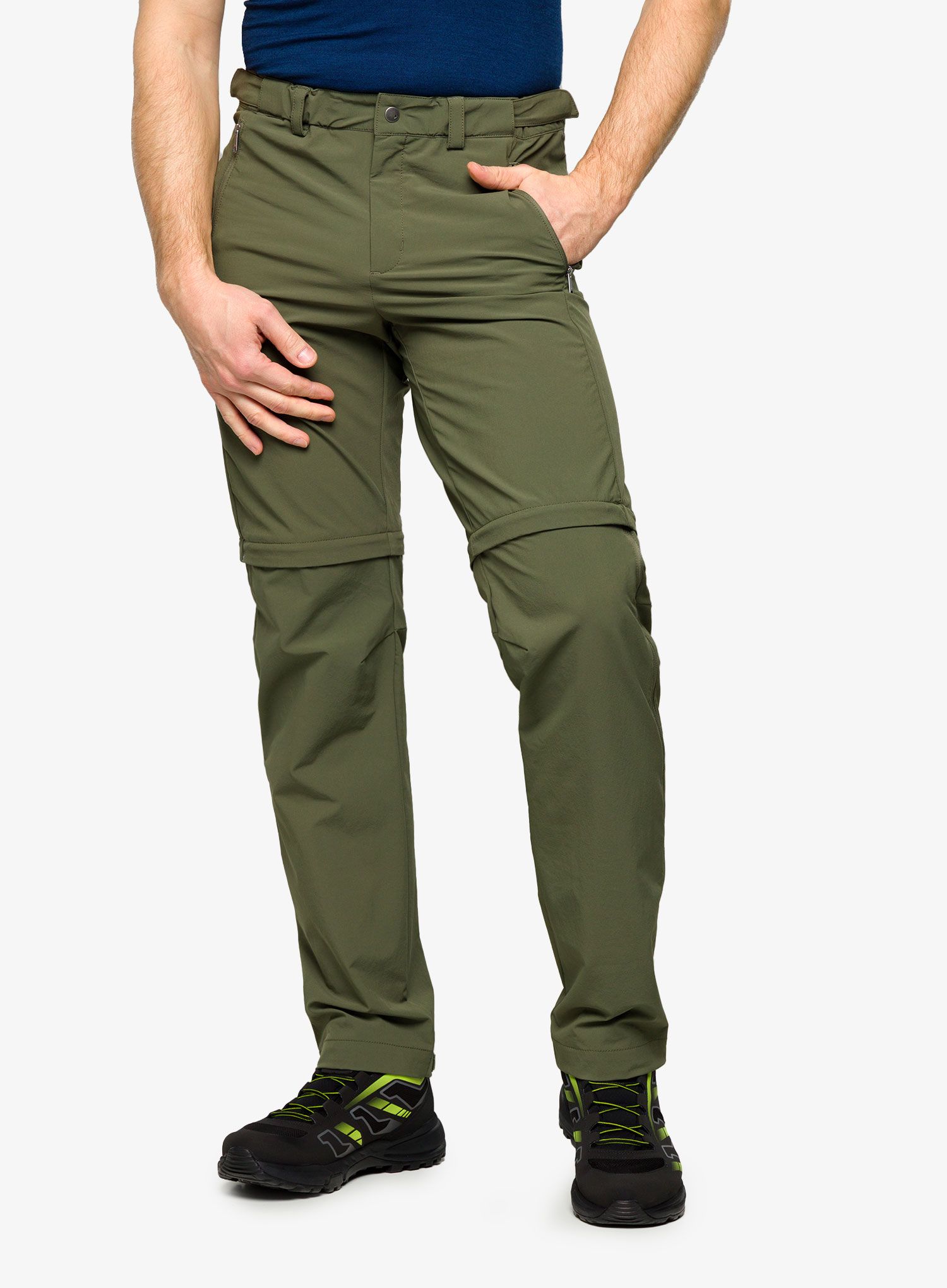 Панталони със свалящи се крачоли Vaude Farley Stretch T-Zip Pants III - khaki