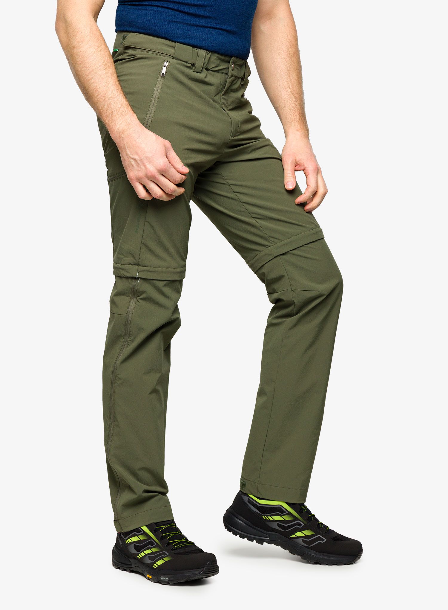 Панталони със свалящи се крачоли Vaude Farley Stretch T-Zip Pants III - khaki