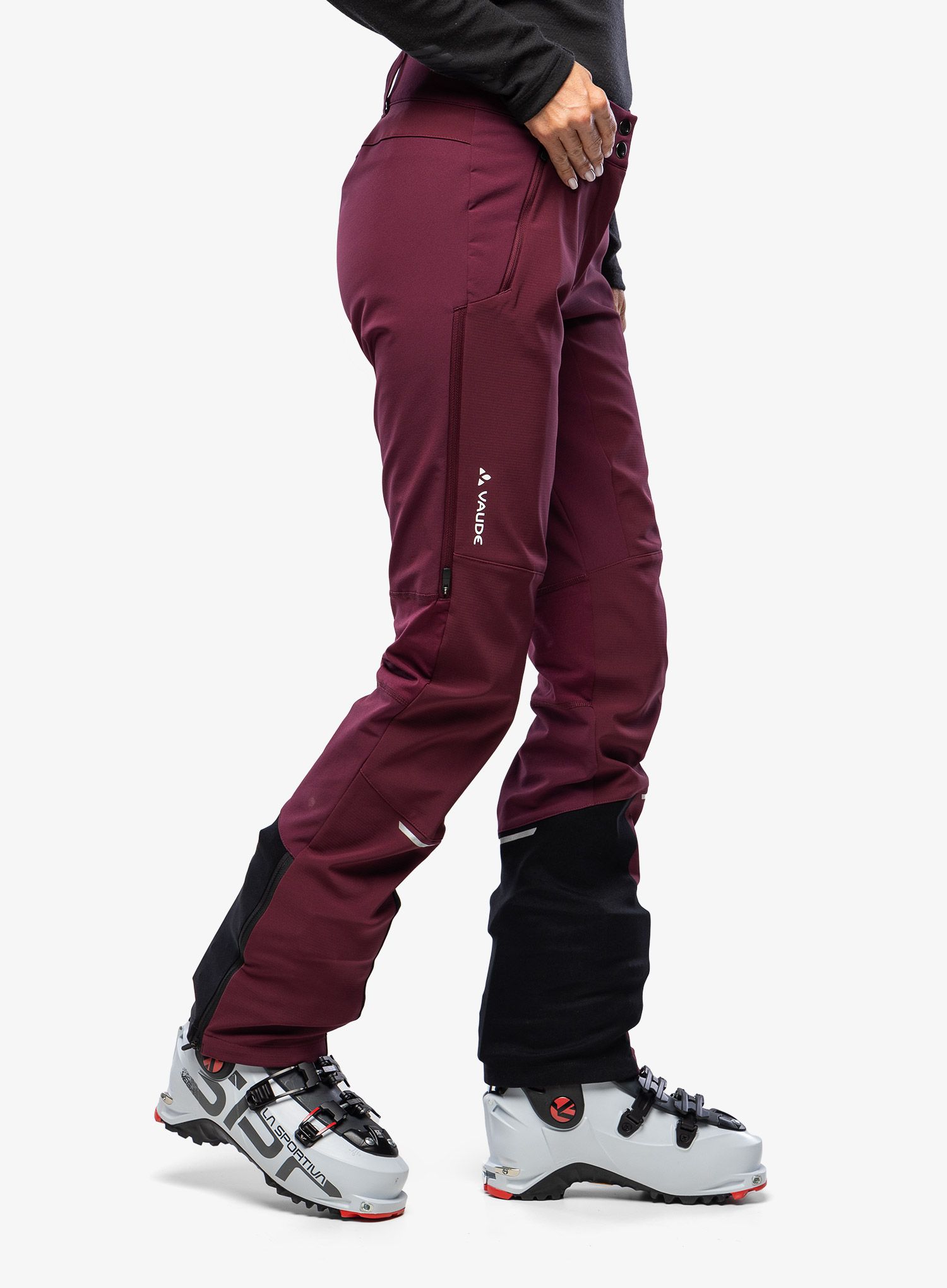 Дамски панталони cофтшел Vaude Larice Pants IV - cassis