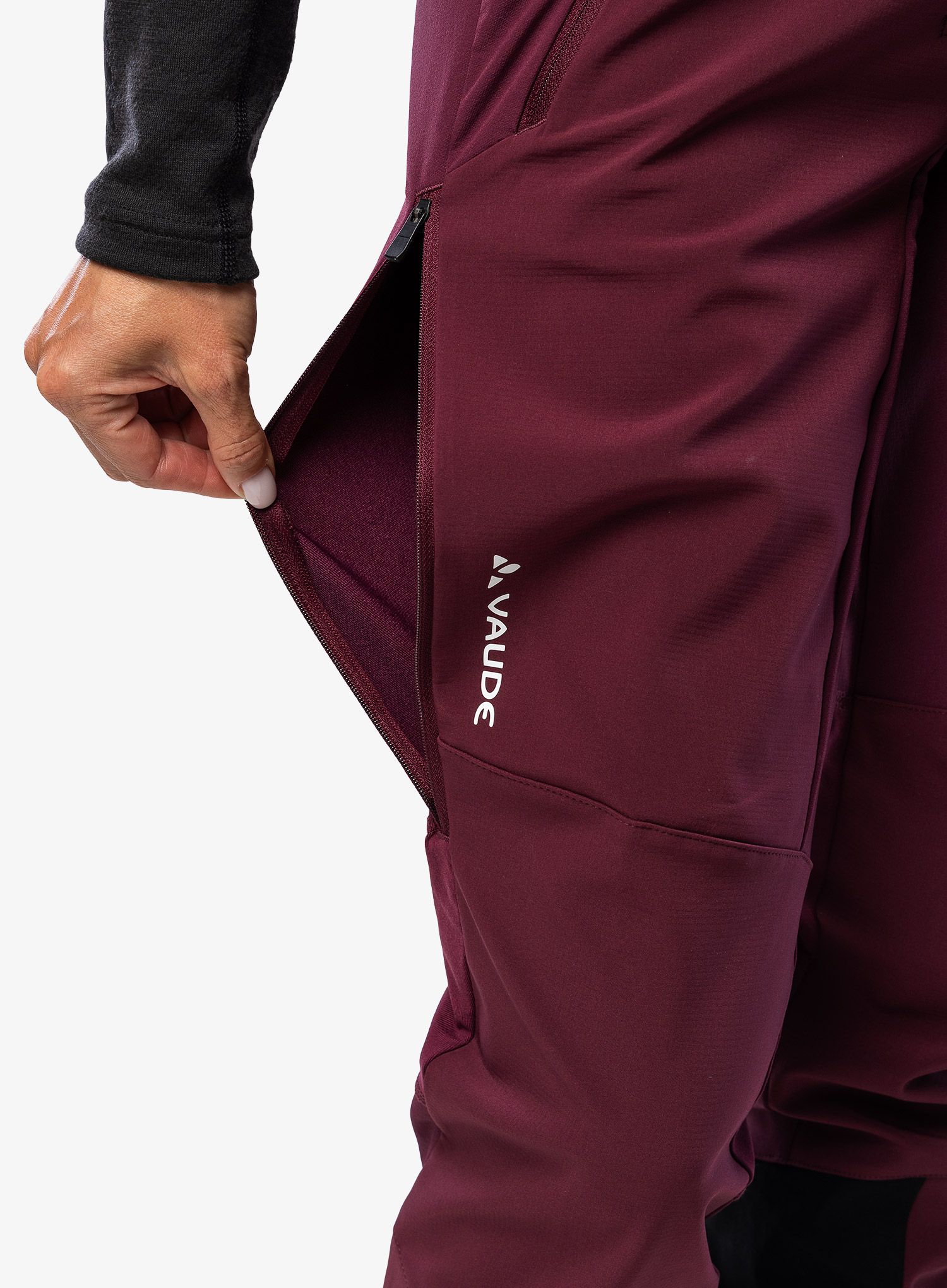 Дамски панталони cофтшел Vaude Larice Pants IV - cassis