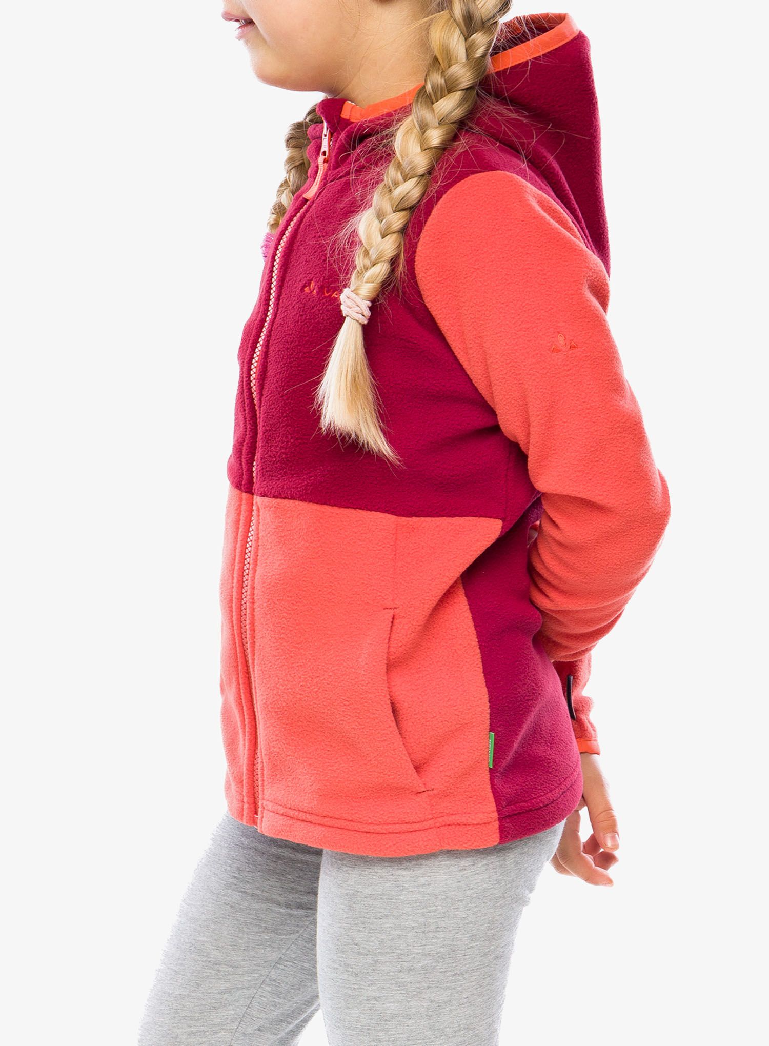 Детски суичър Vaude Pulex Hooded Jacket II - hot chili