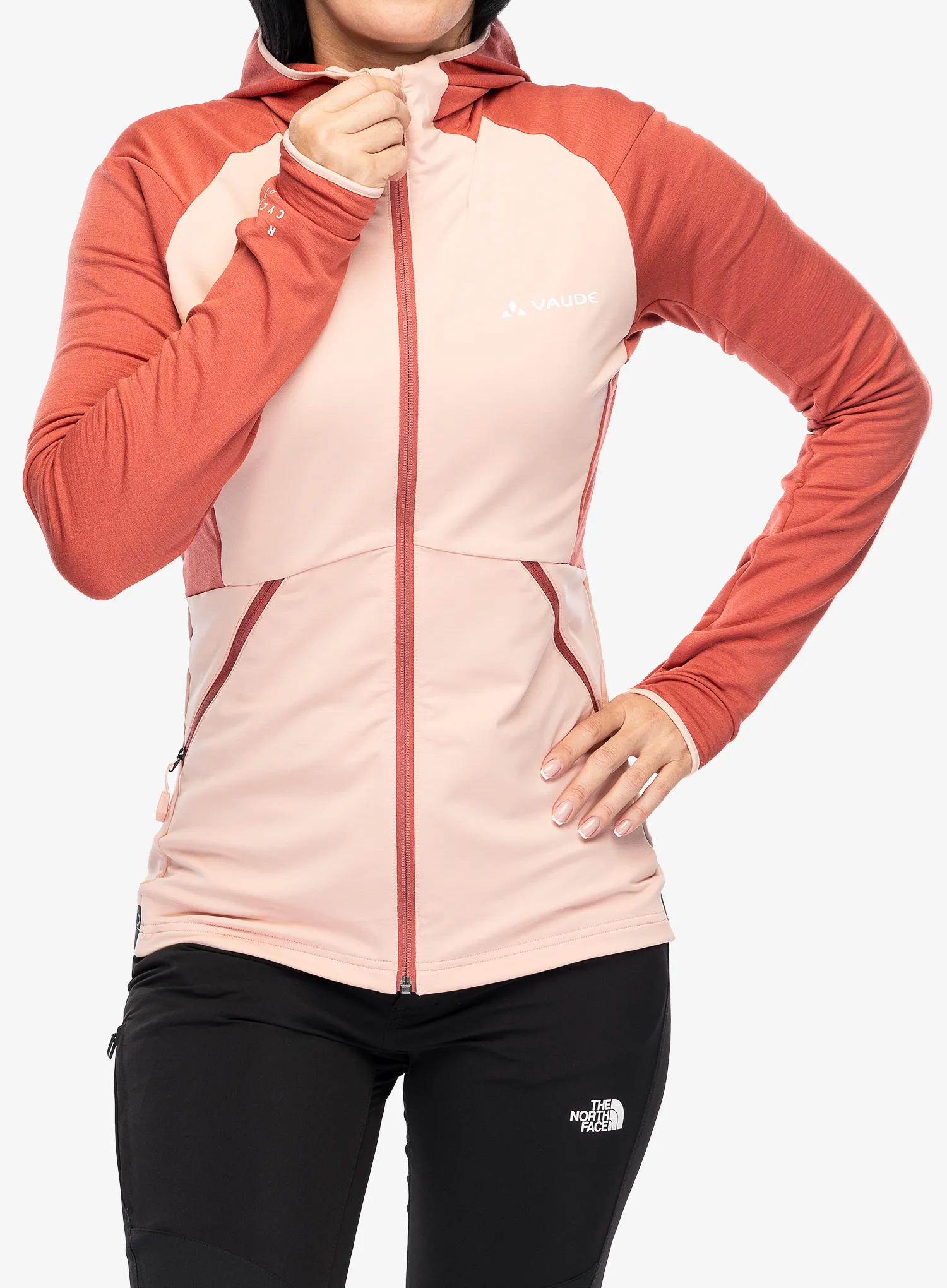 Дамски поларен суичър Vaude Scopi Fleece Jacket - soft rose