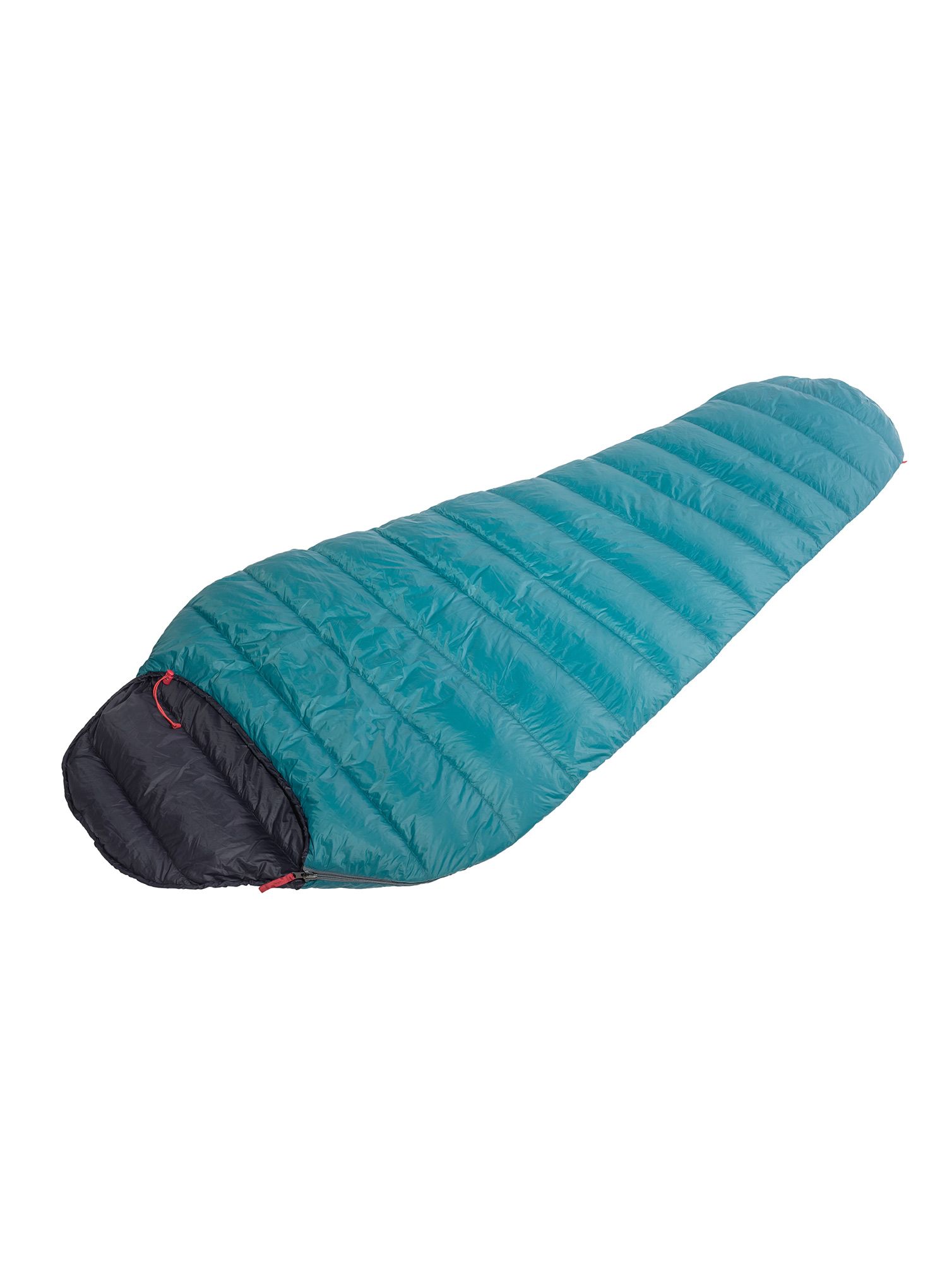 Пухен спален чувал Warmpeace Solitaire 250 (170 cm) - teal green/black