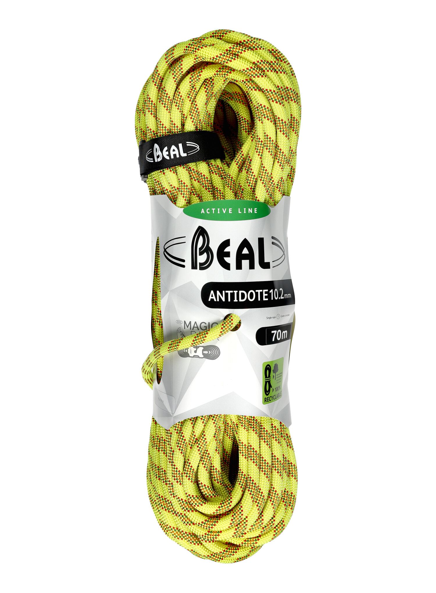 Динамично въже Beal Antidote 10,2 mm 70m - yellow