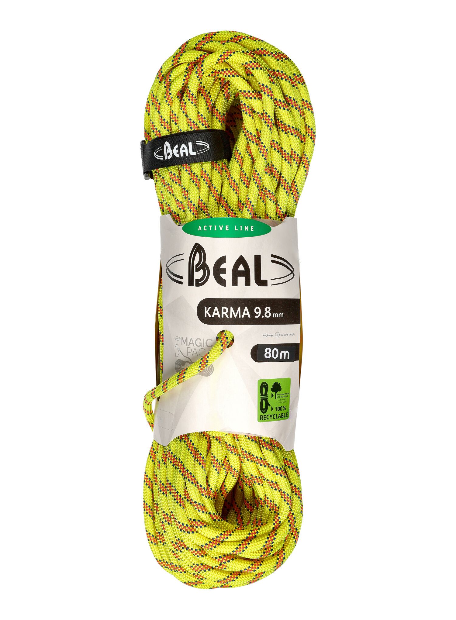 Динамично въже Beal Karma 9,8 mm 80 m - yellow