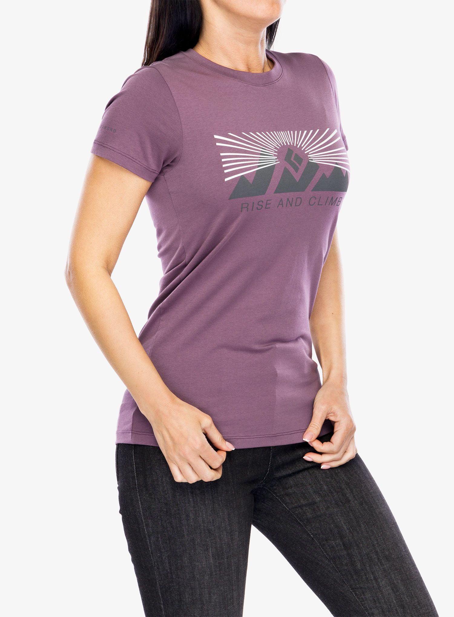 Дамска тениска Black Diamond Rise and Climb Tee - mulberry