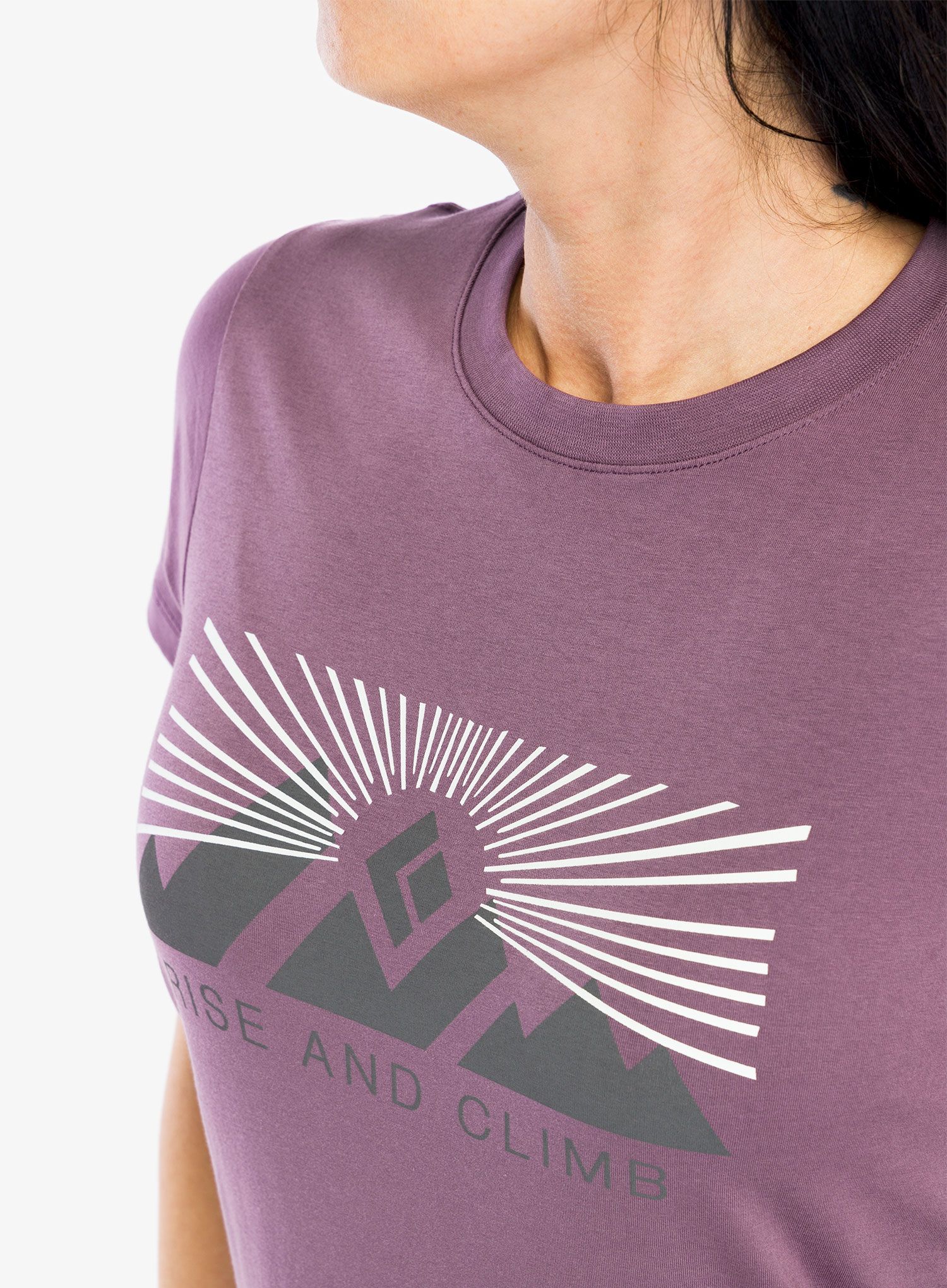 Дамска тениска Black Diamond Rise and Climb Tee - mulberry