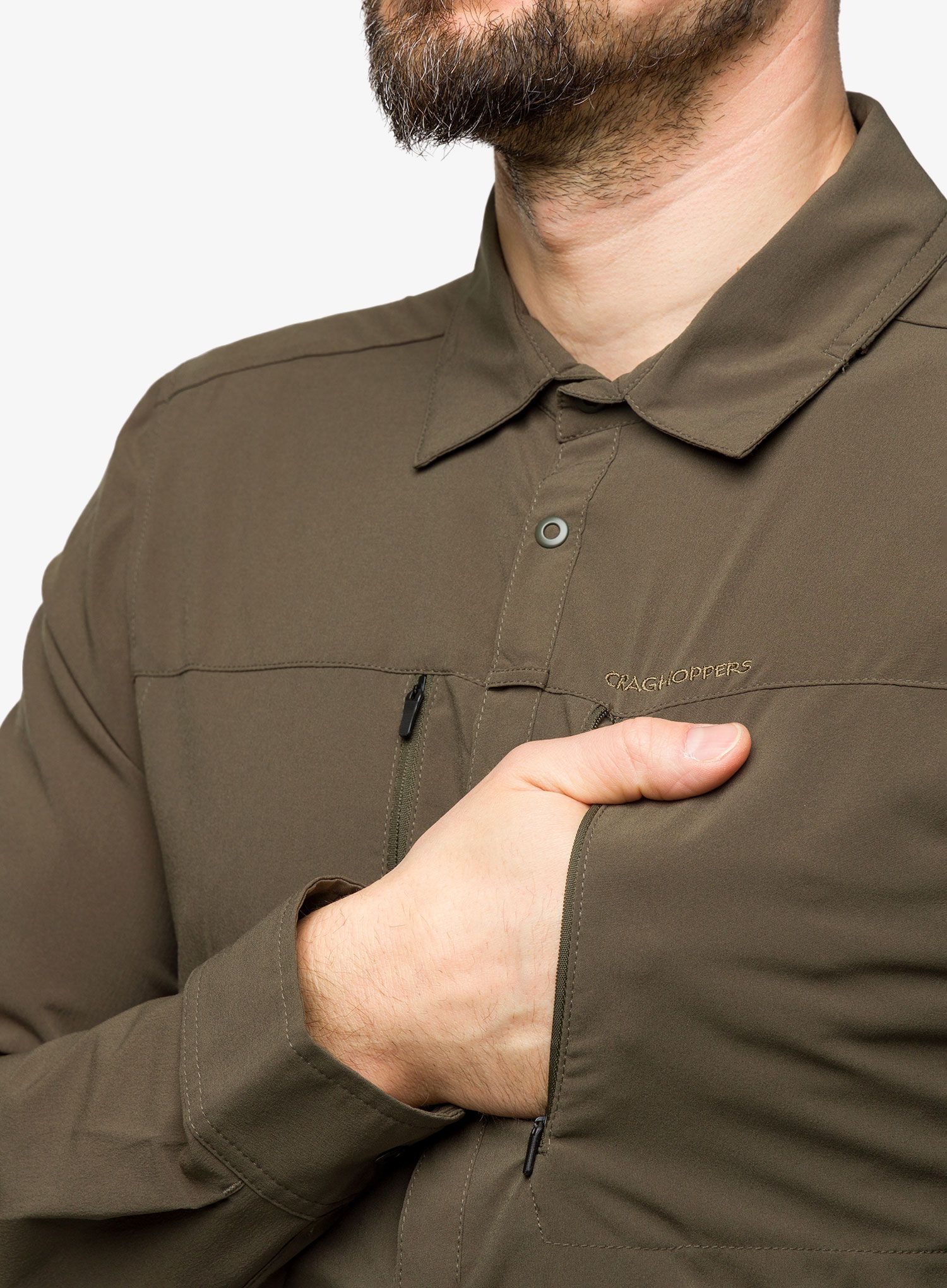 Риза Craghoppers NosiLife Pro IV L/S Shirt - woodland green
