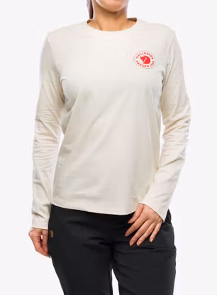 Дамска блуза с дълъг ръкав Fjallraven 1960 Logo T-shirt Ls - chalk white