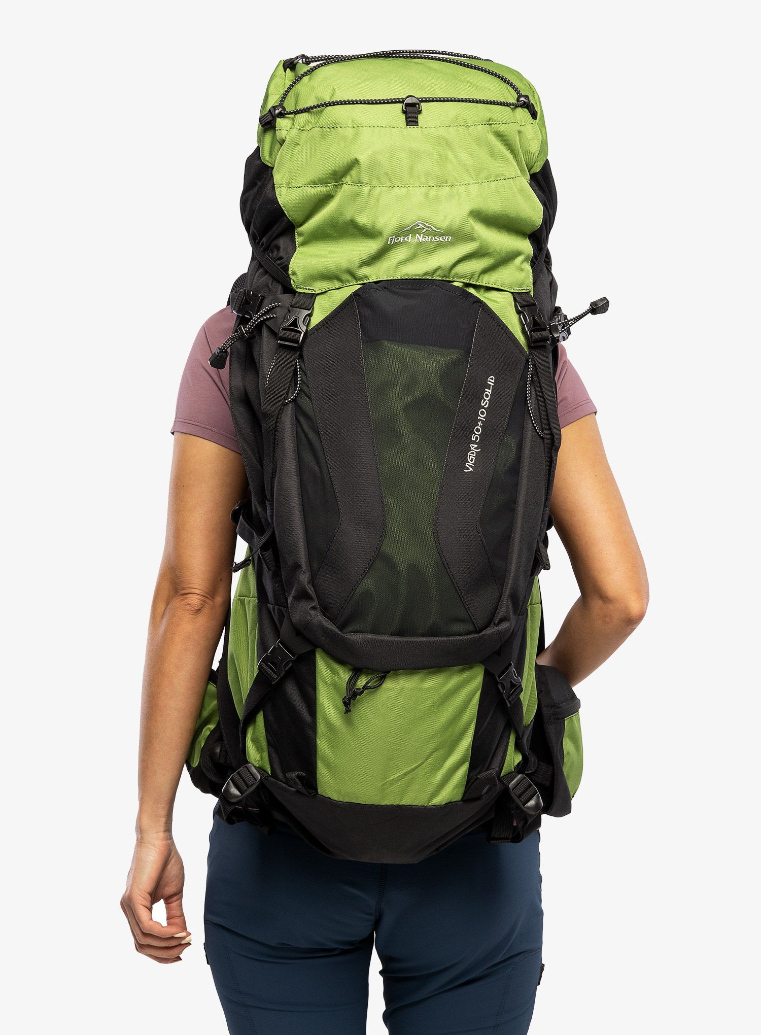 Трекинг раница Fjord Nansen Vigda 50+10 - spring power/black
