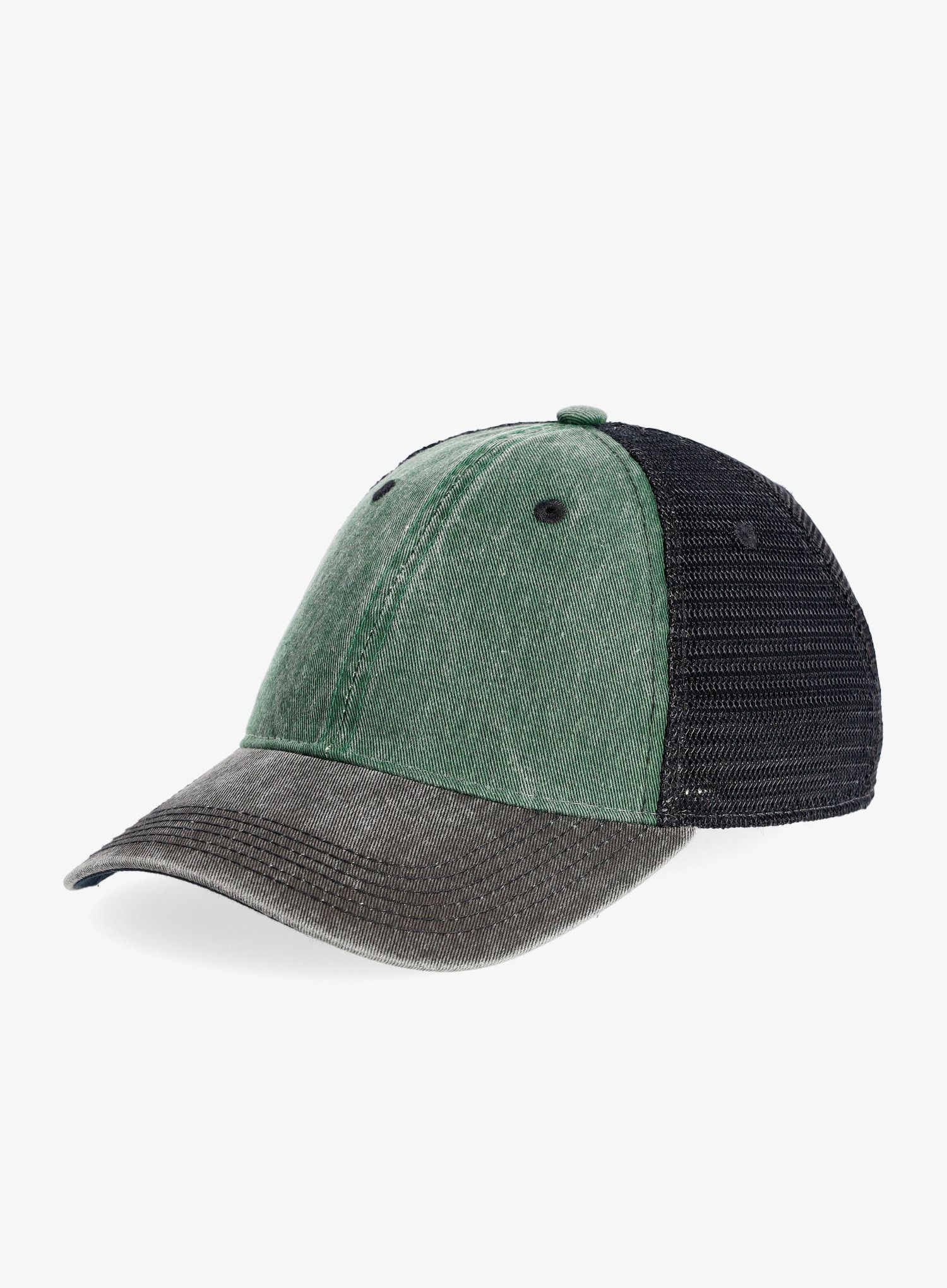 Шапка с козирка Helikon-Tex Plain Trucker Cap Washed Cotton - green/black