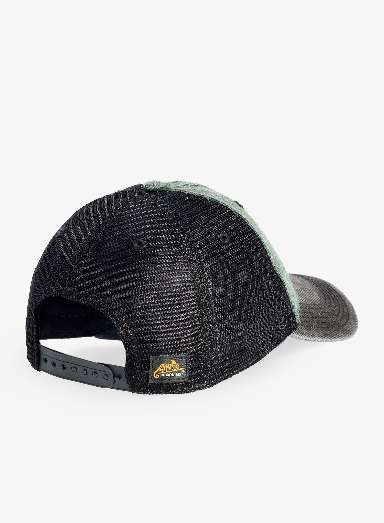 Шапка с козирка Helikon-Tex Plain Trucker Cap Washed Cotton - green/black