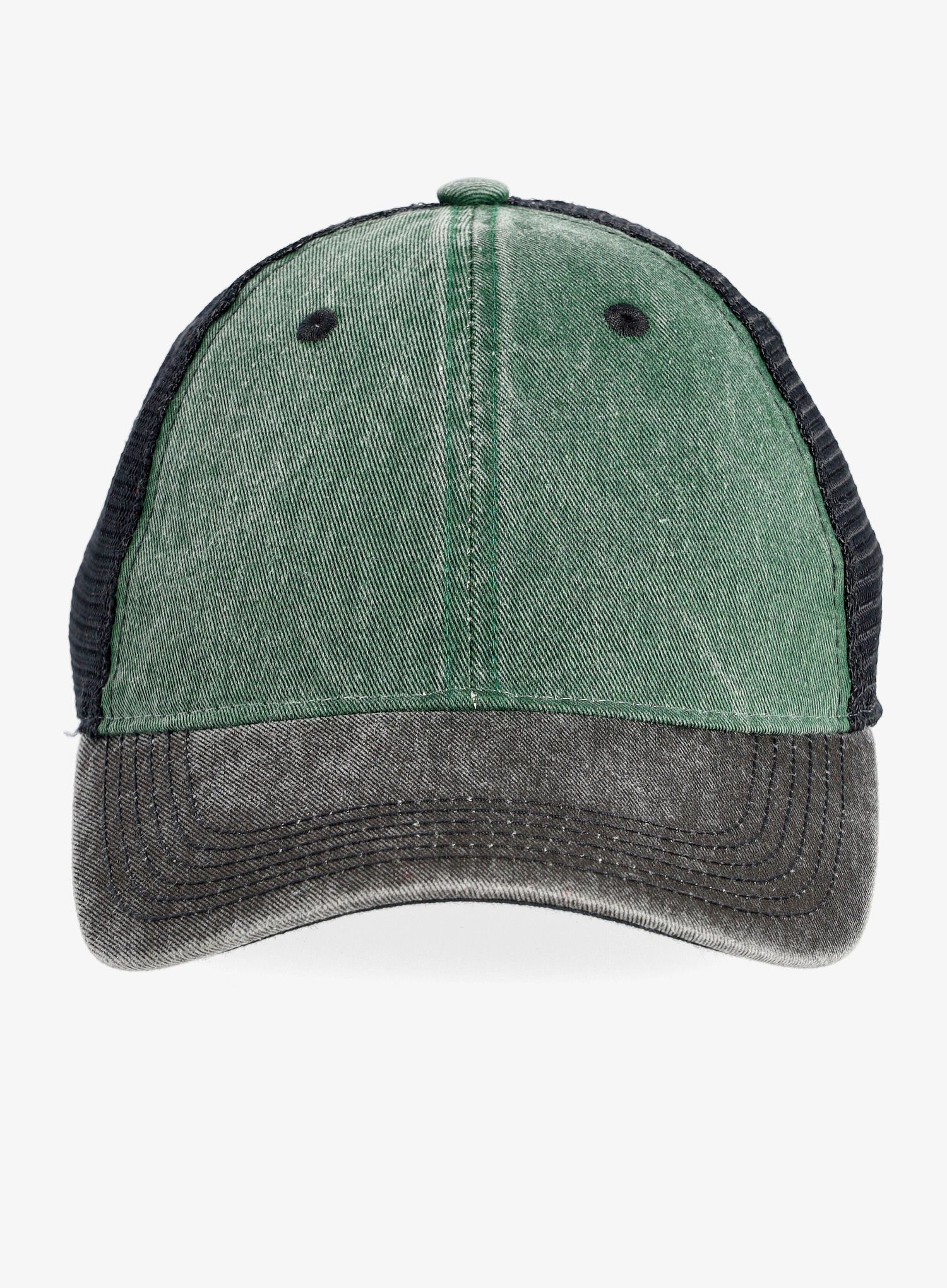 Шапка с козирка Helikon-Tex Plain Trucker Cap Washed Cotton - green/black