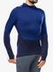 Термоактивен суичър Icebreaker Merino 200 Sonebula LS Half Zip Hood - royal navy