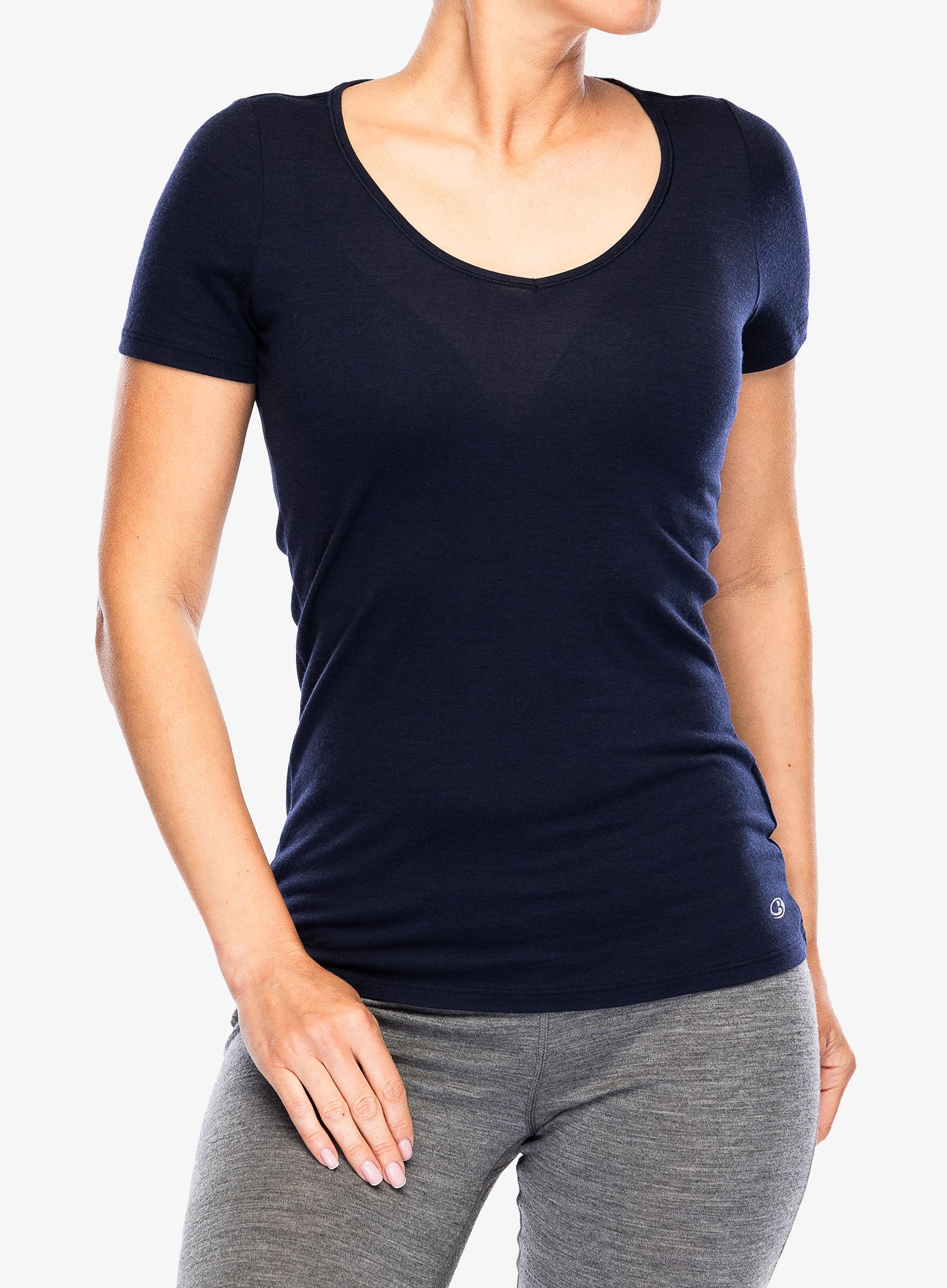 Дамска тениска Icebreaker Siren S/S Sweetheart - midnight navy