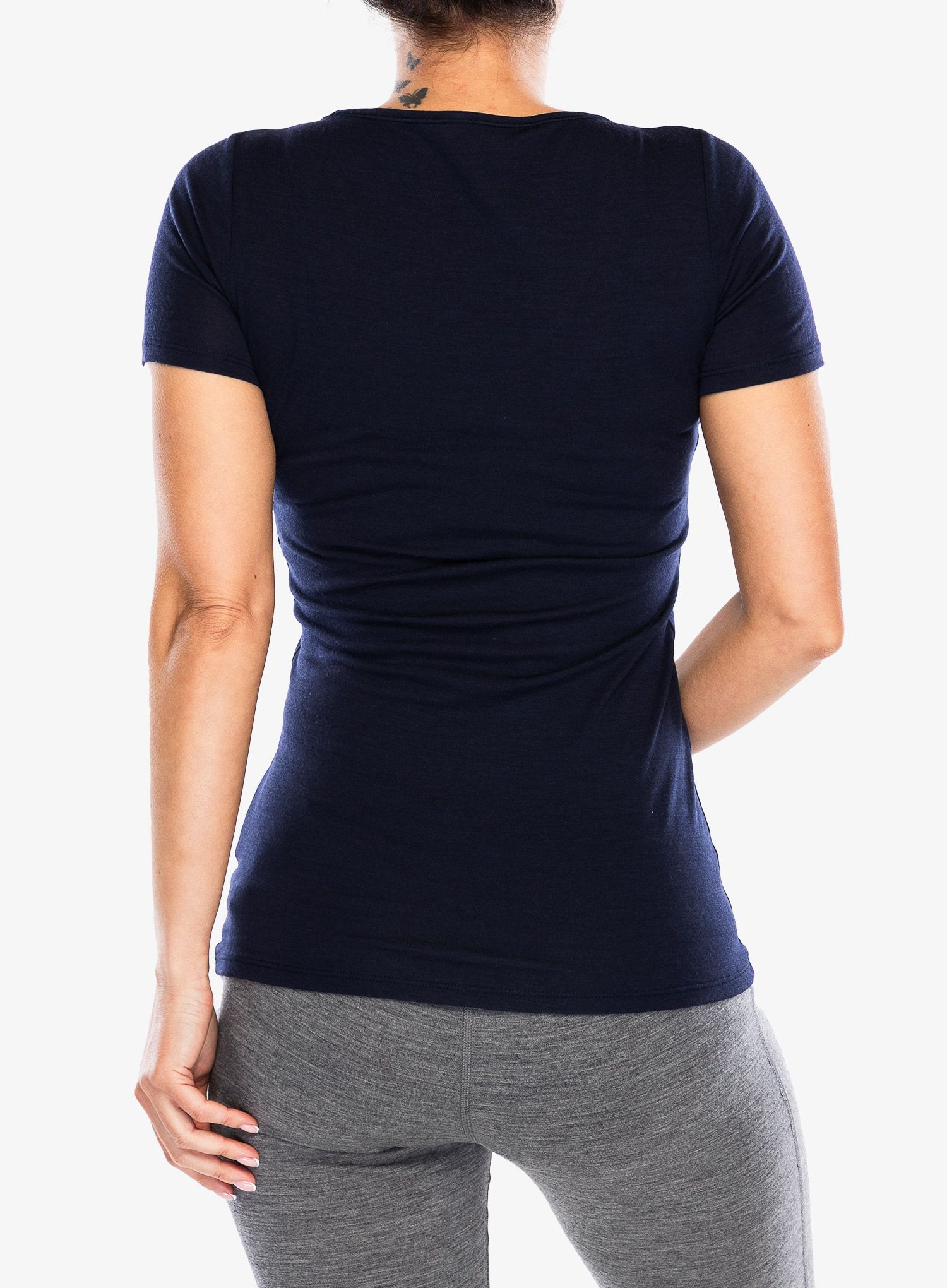 Дамска тениска Icebreaker Siren S/S Sweetheart - midnight navy
