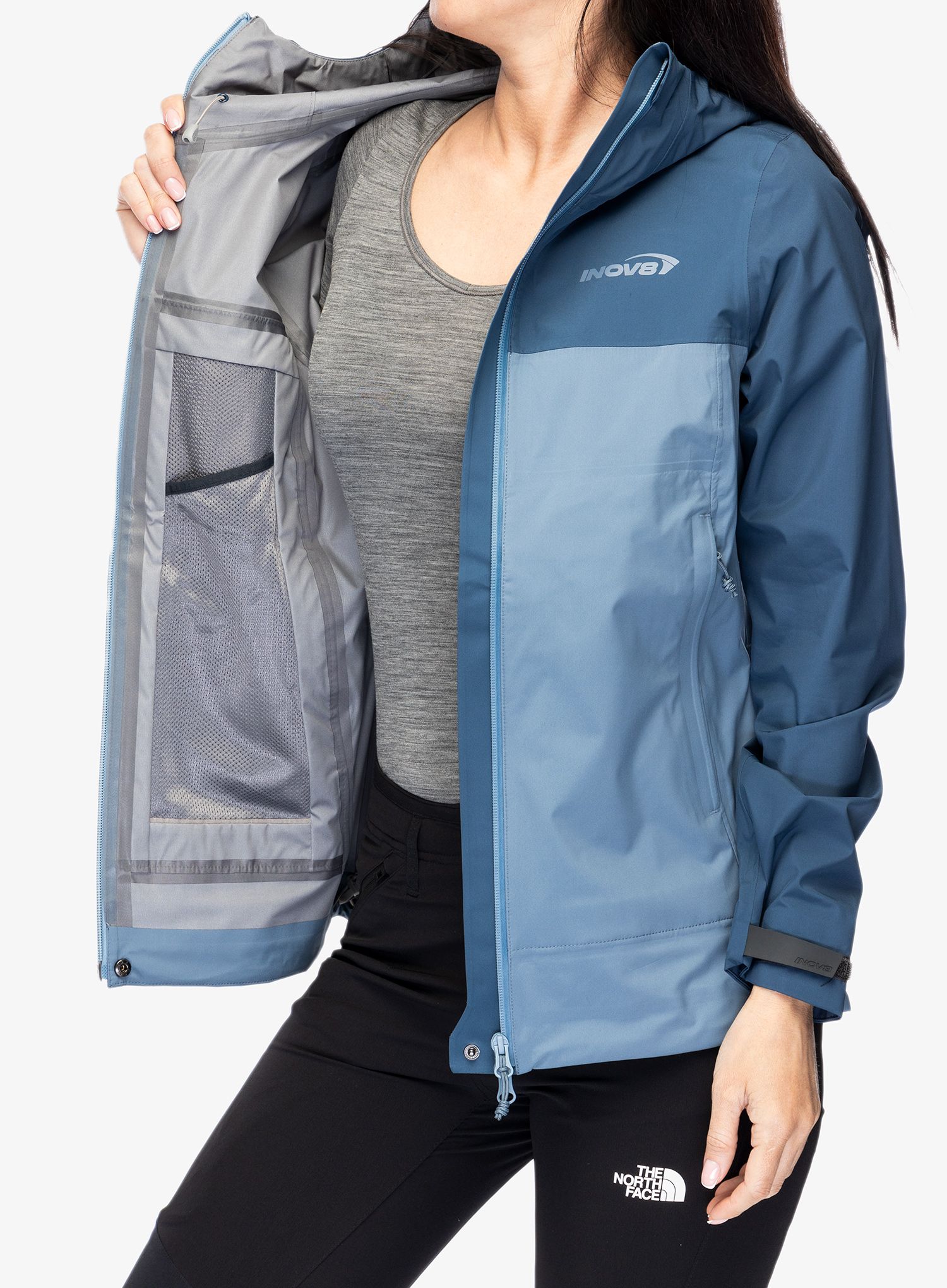 Дамско водоустойчиво яке Inov-8 Venturelite Jacket FZ - navy/slate