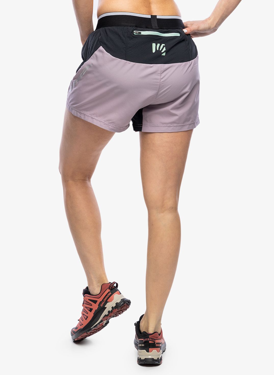 Дамски къси панталони за бягане Karpos Fast Evo Shorts - nirvana/black