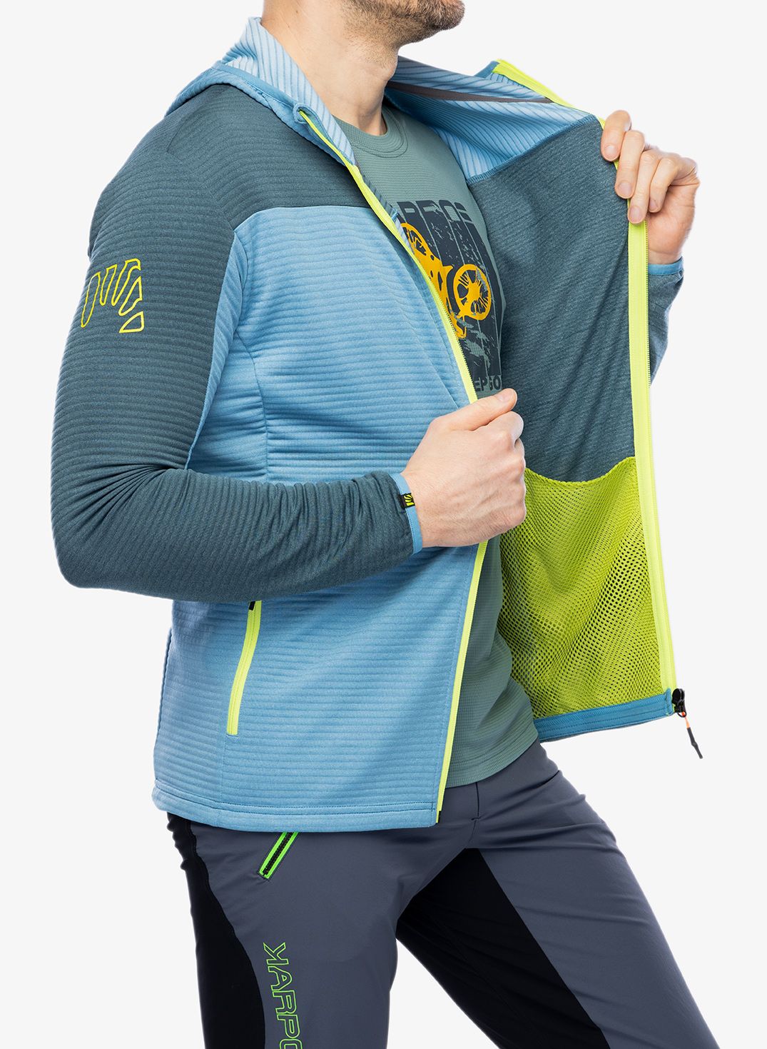 Трекинг суичър Karpos Nuvolau Fleece - niagara/stargazer