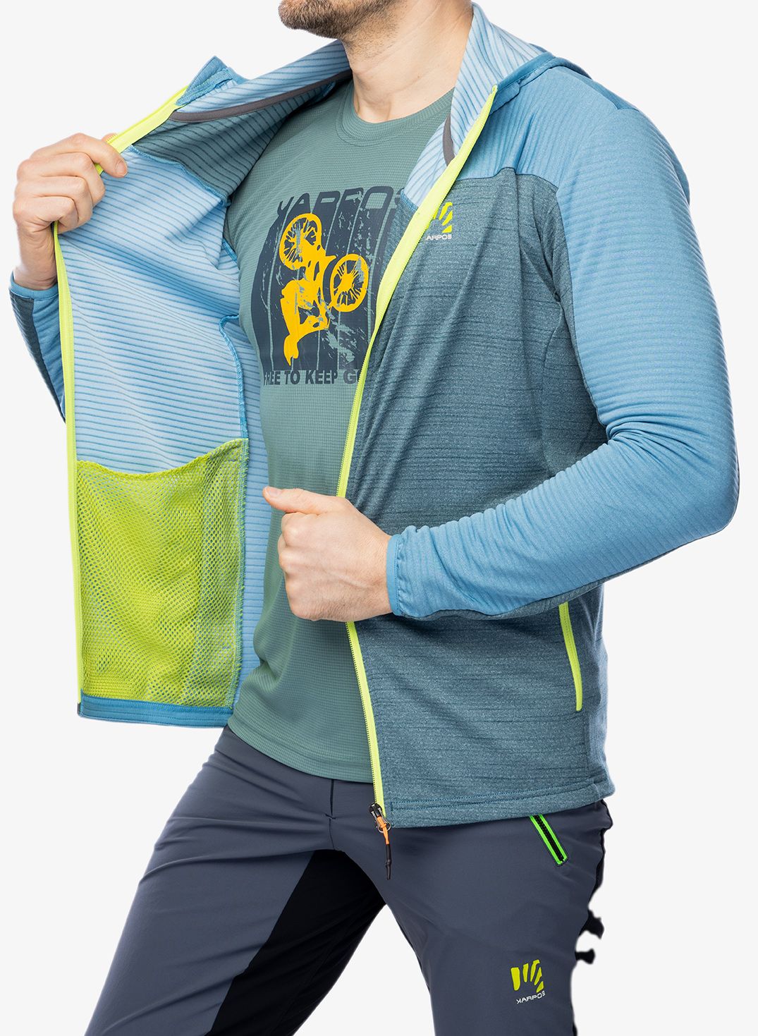 Трекинг суичър Karpos Nuvolau Fleece - niagara/stargazer