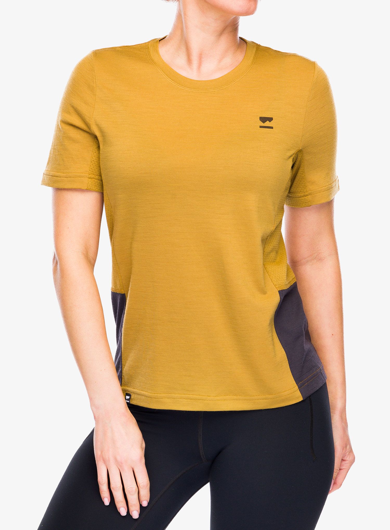 Дамска велосипедна тениска Mons Royale Tarn Merino Shift Tee - shale/cumin