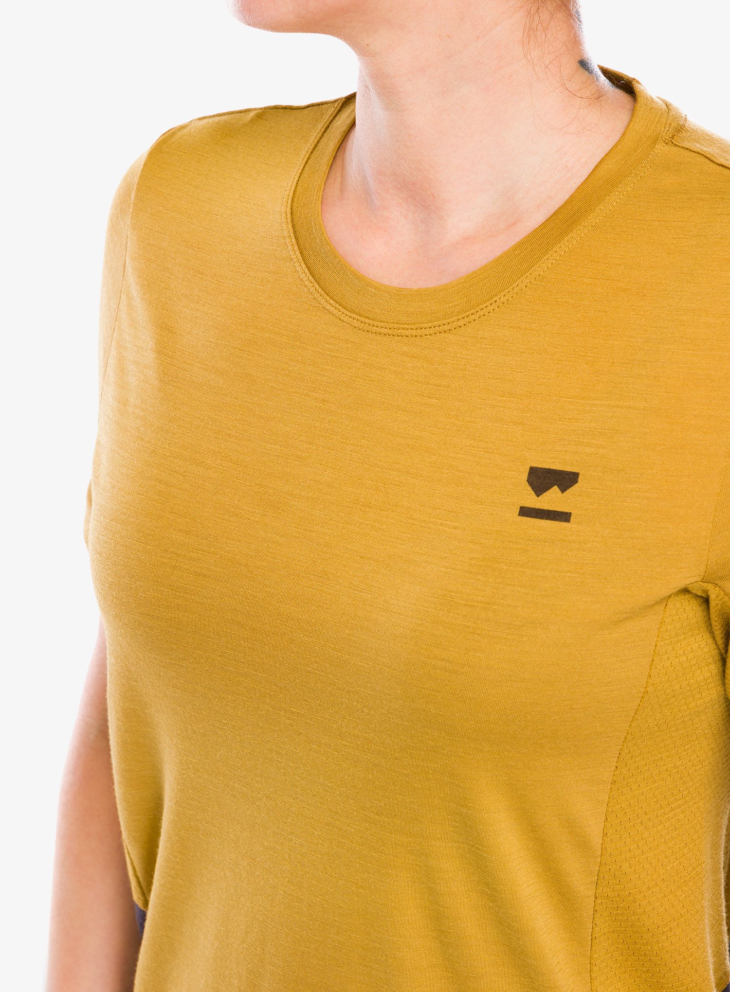 Дамска велосипедна тениска Mons Royale Tarn Merino Shift Tee - shale/cumin