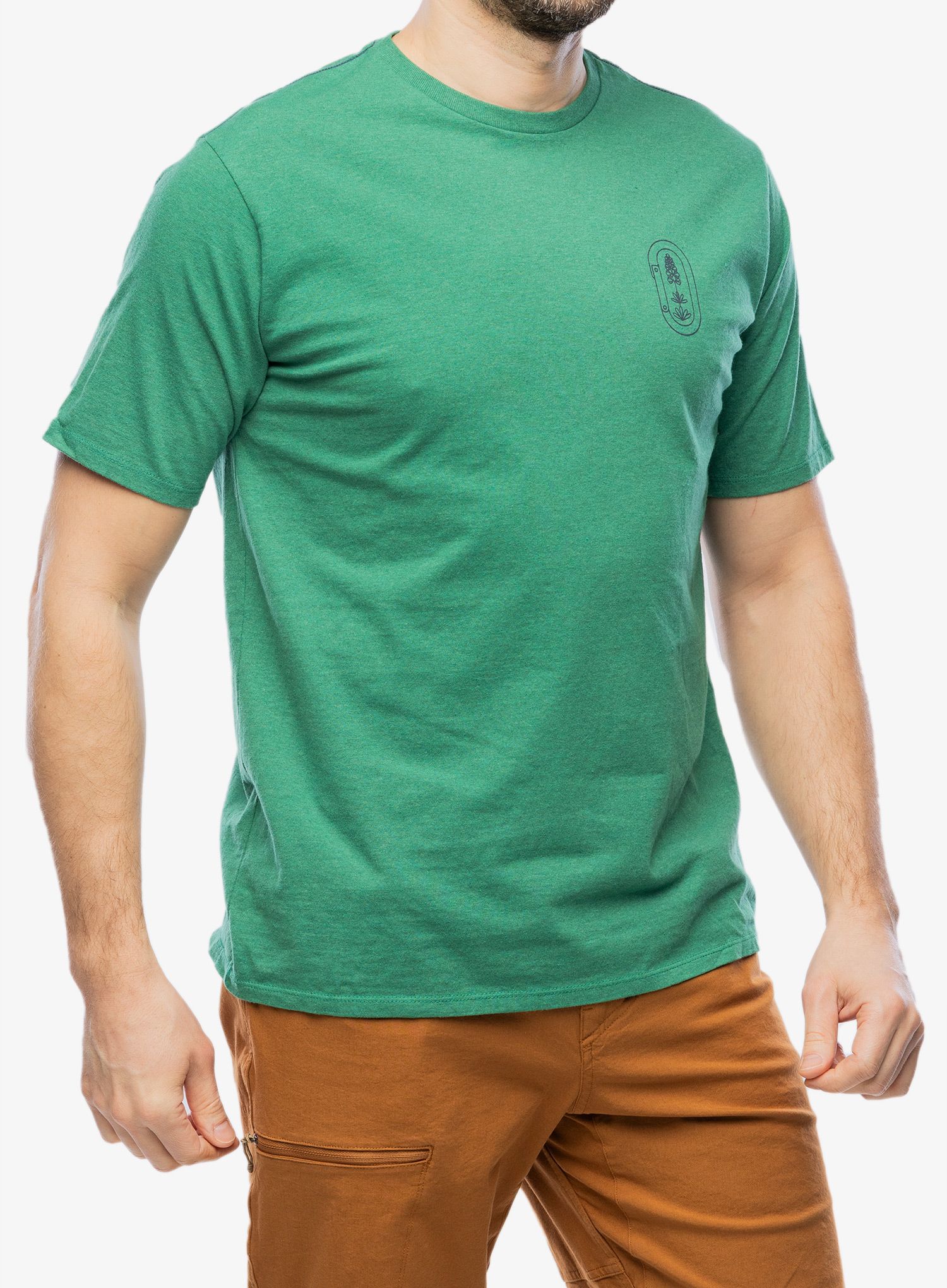 Тениска с щампа Patagonia Clean Climb Trade Responsibili-Tee - clean climb/green