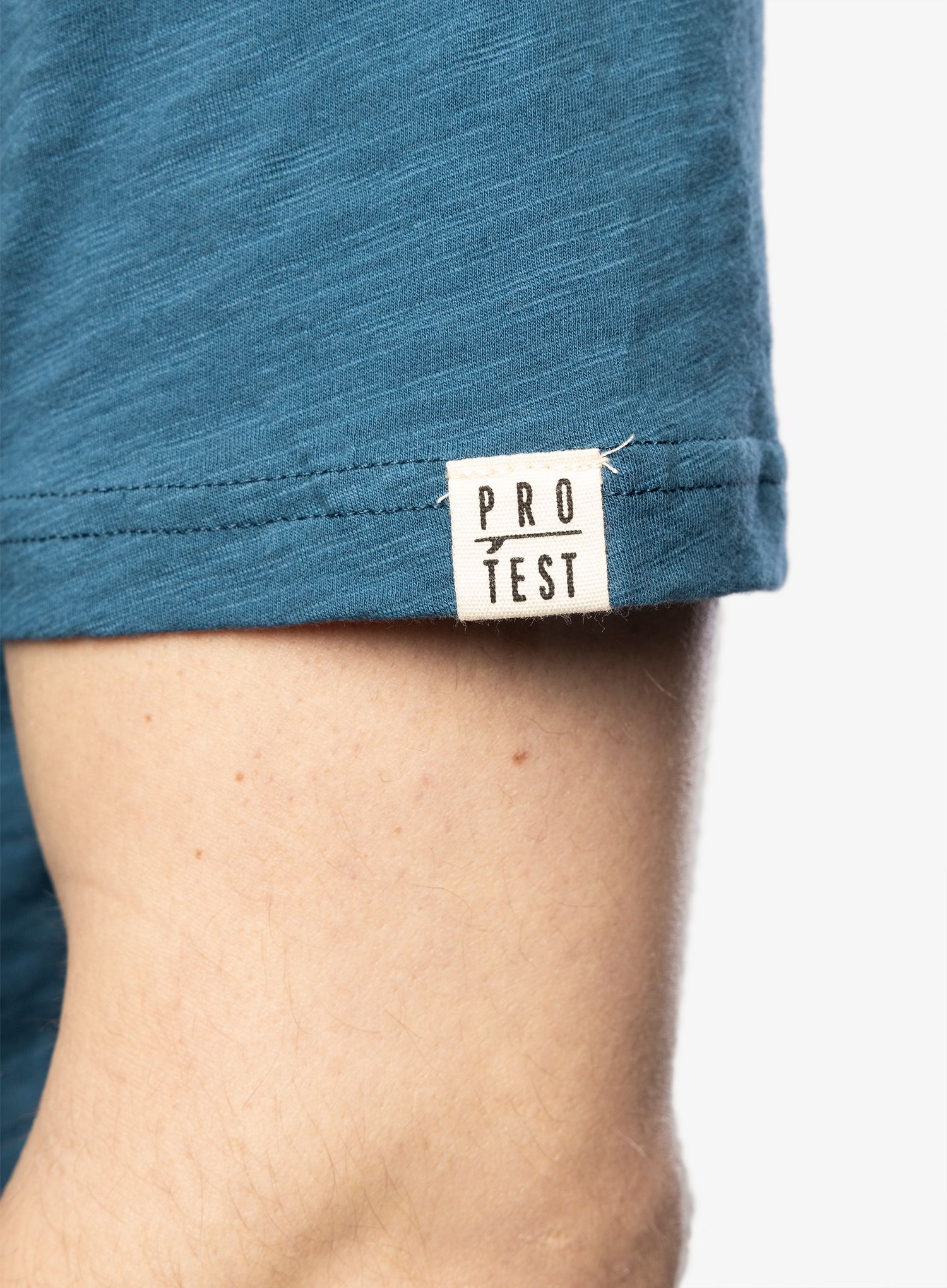 Памучна тениска Protest Prtexmouth T-Shirt - blue