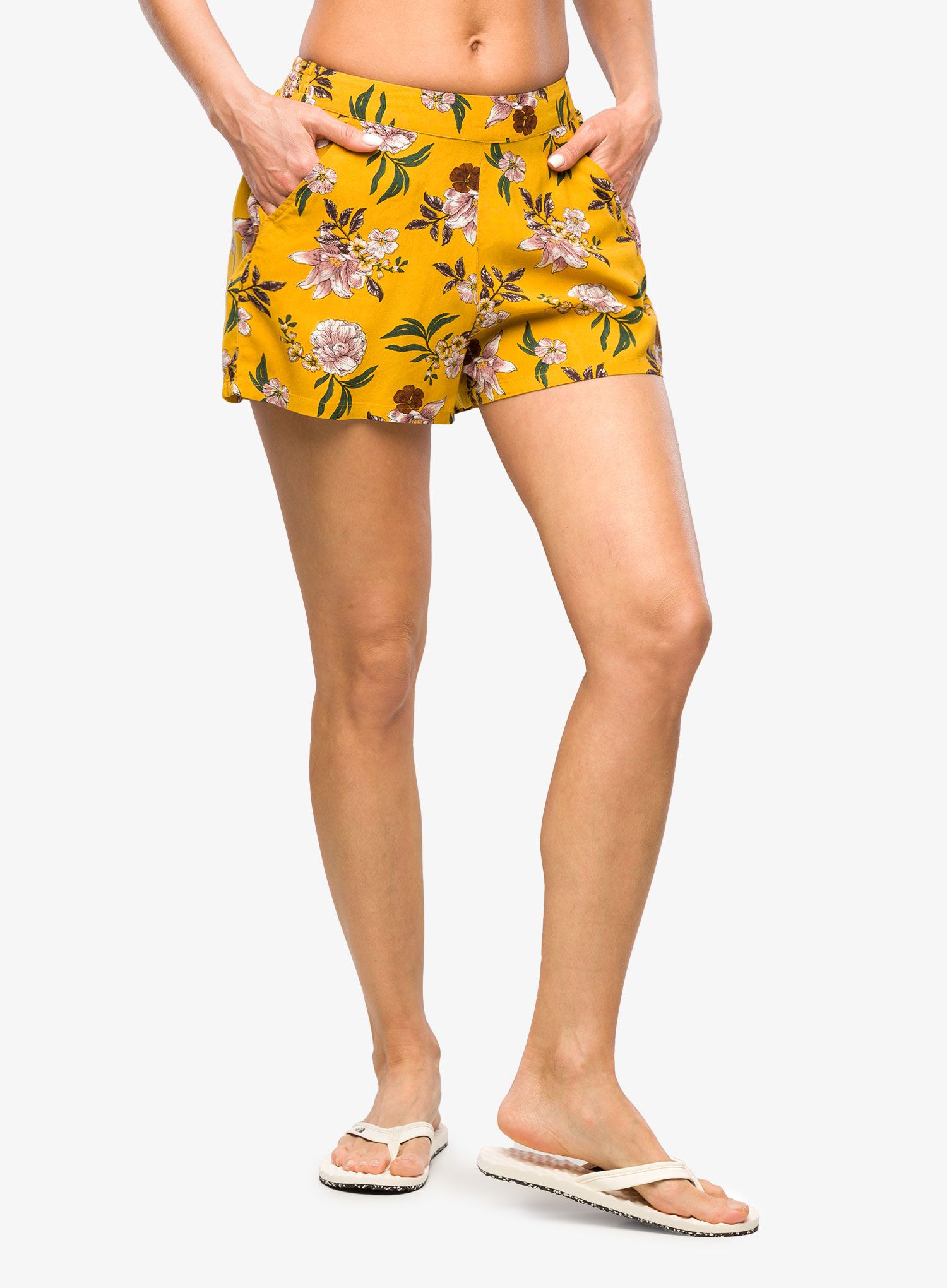 Дамски къси панталони Protest Prtmahi Shorts - tumeric yellow