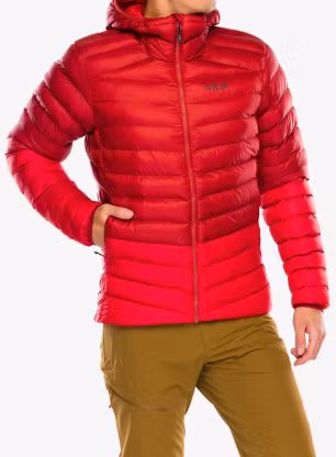 Яке с подплата Rab Cirrus Alpine - tuscan red/dark horizon